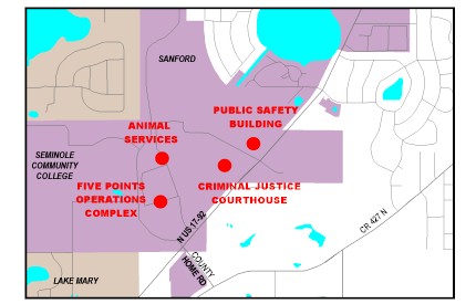 Map location of Animal Services