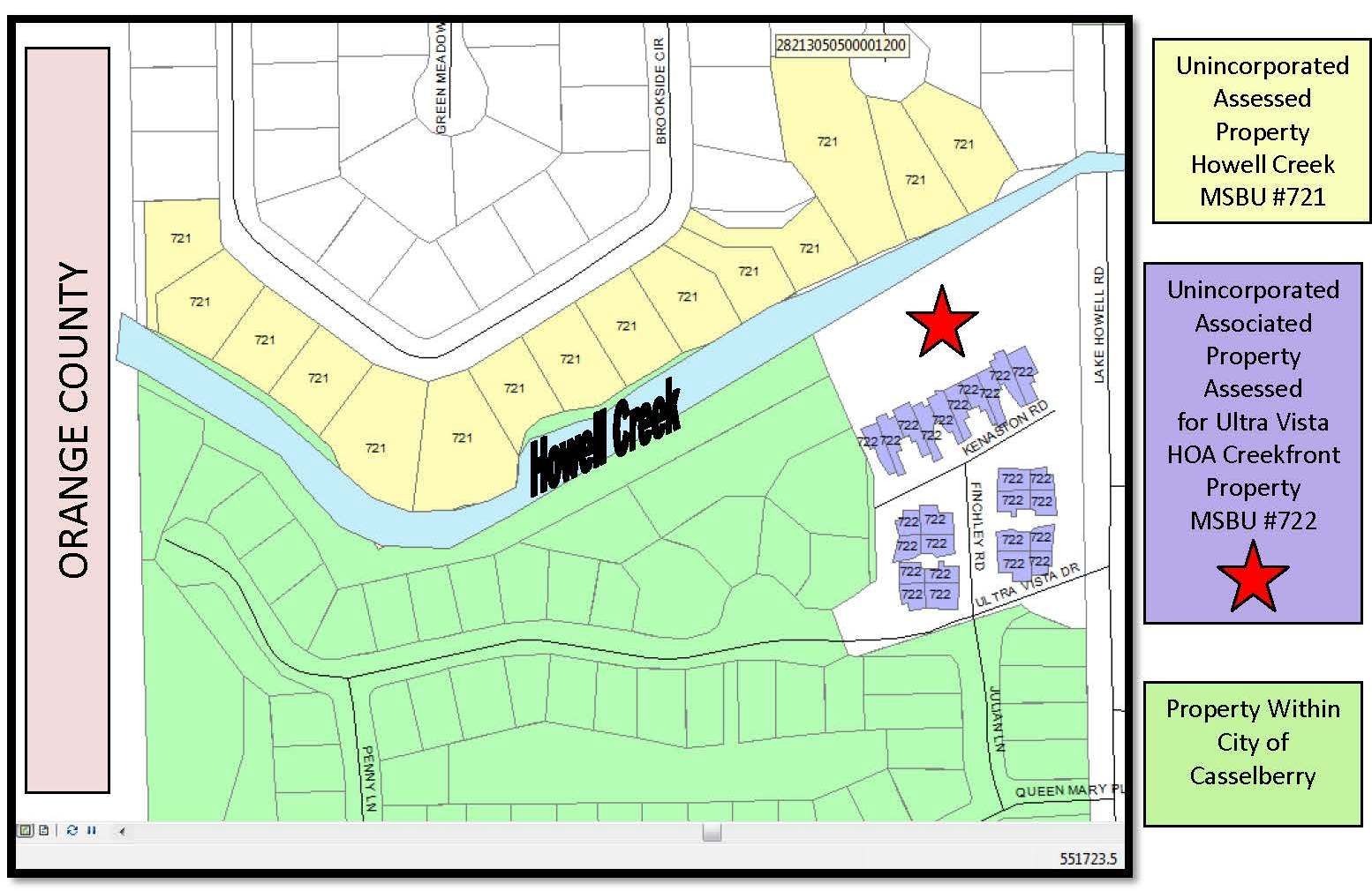 Howell Creek Map