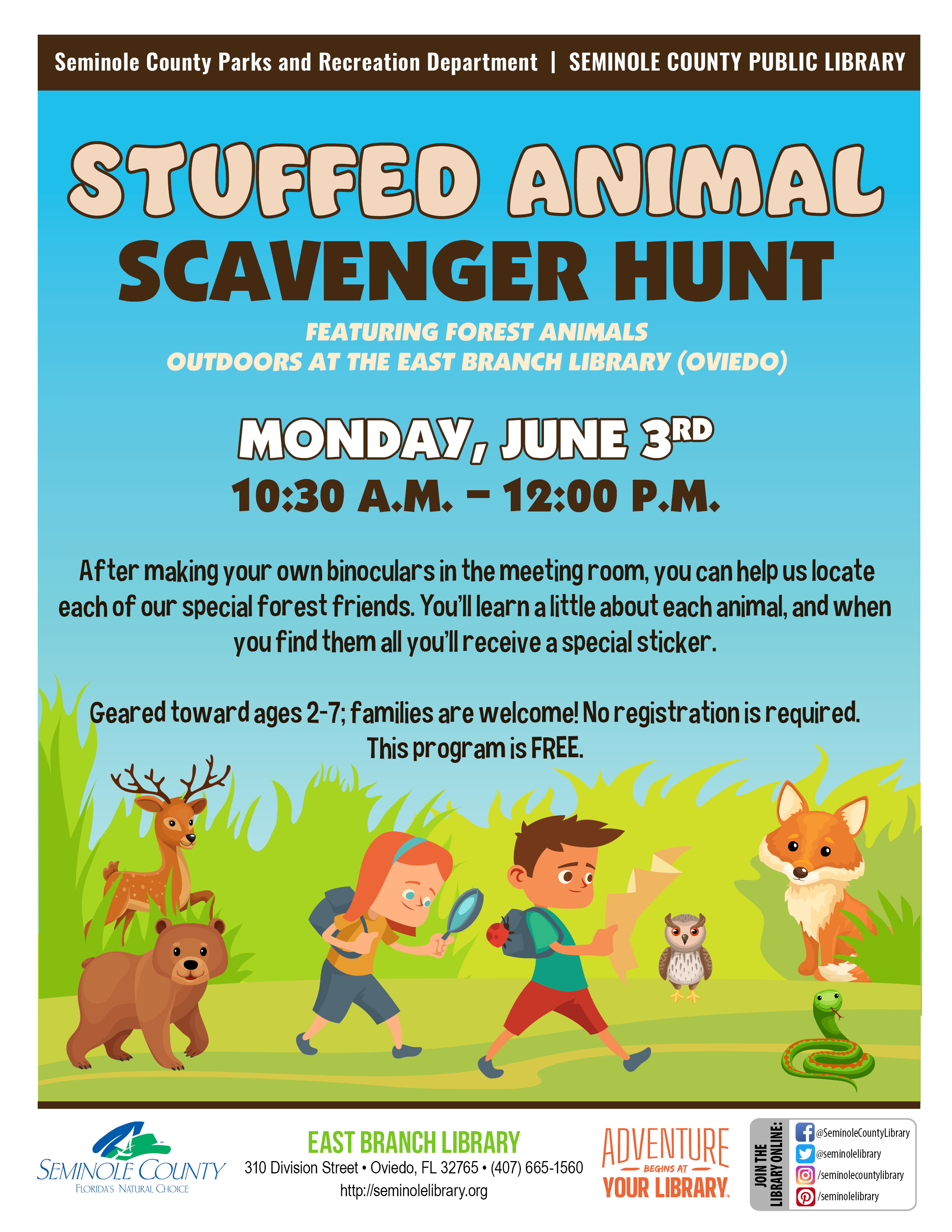 Stuffed Animal Scavenger Hunt - East Branch