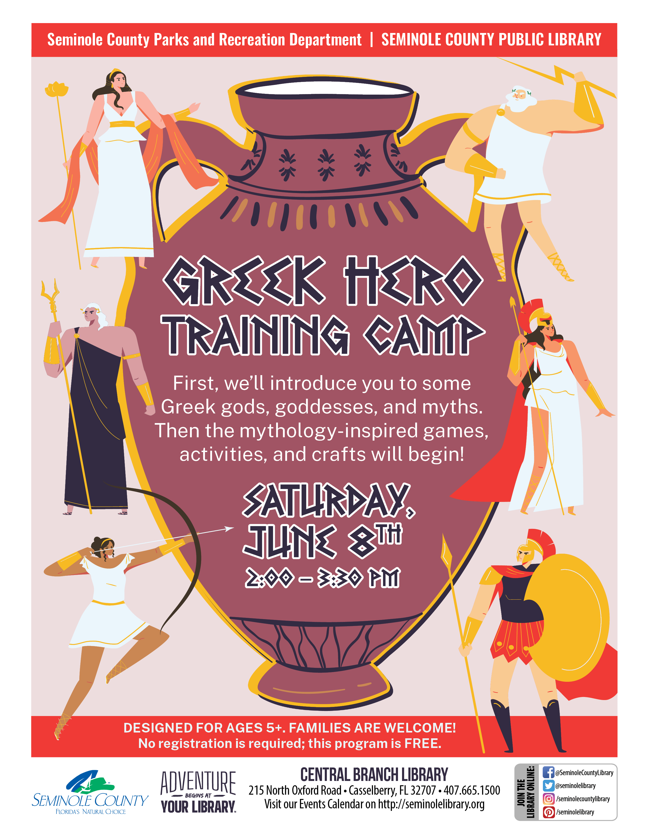 Greek Hero Training Camp - Central Branch Library