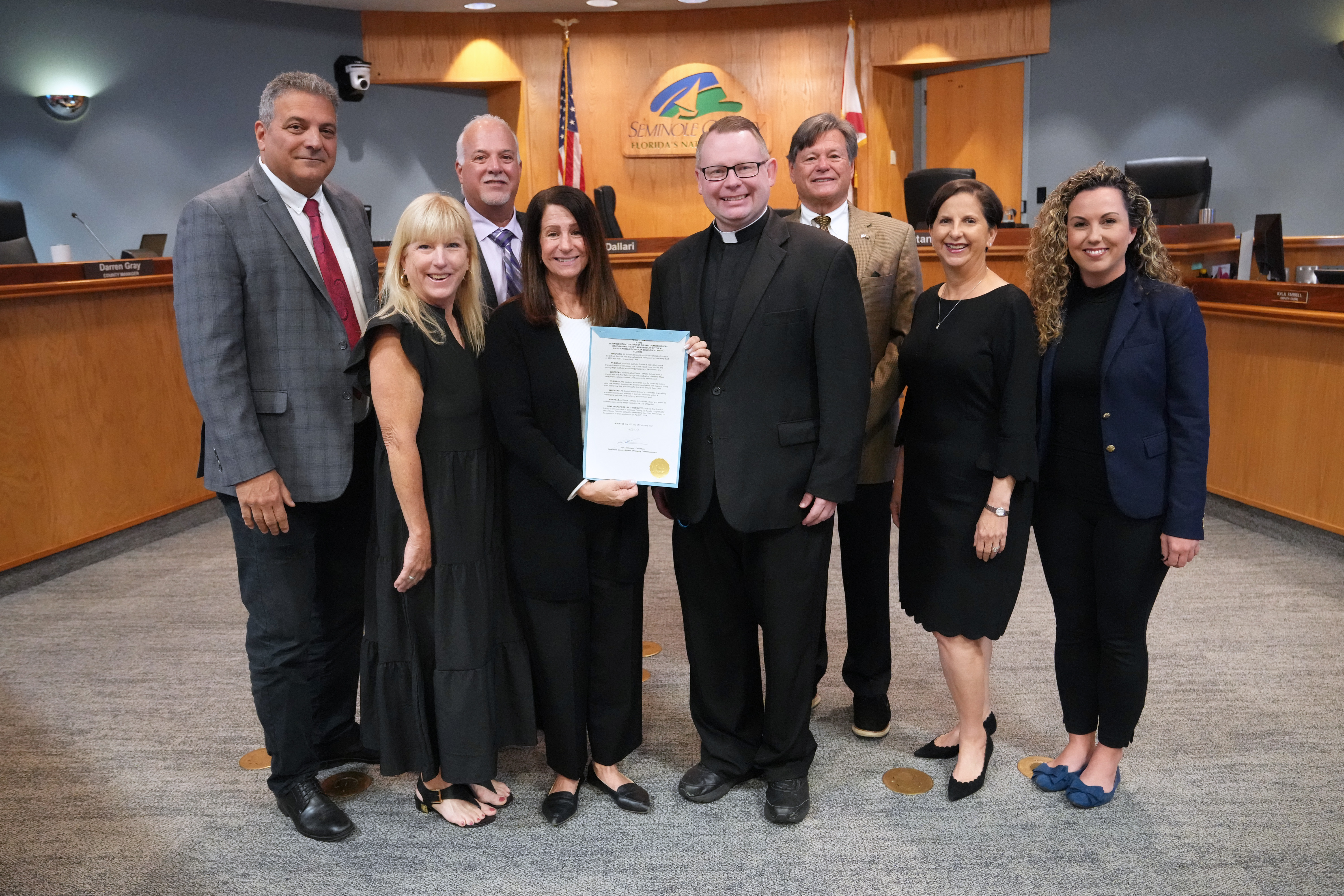 Resolution recognizing the 70th anniversary of the All Souls Catholic School in Seminole County, FL. Countywide (Kimberly Walker, All Souls Catholic School)