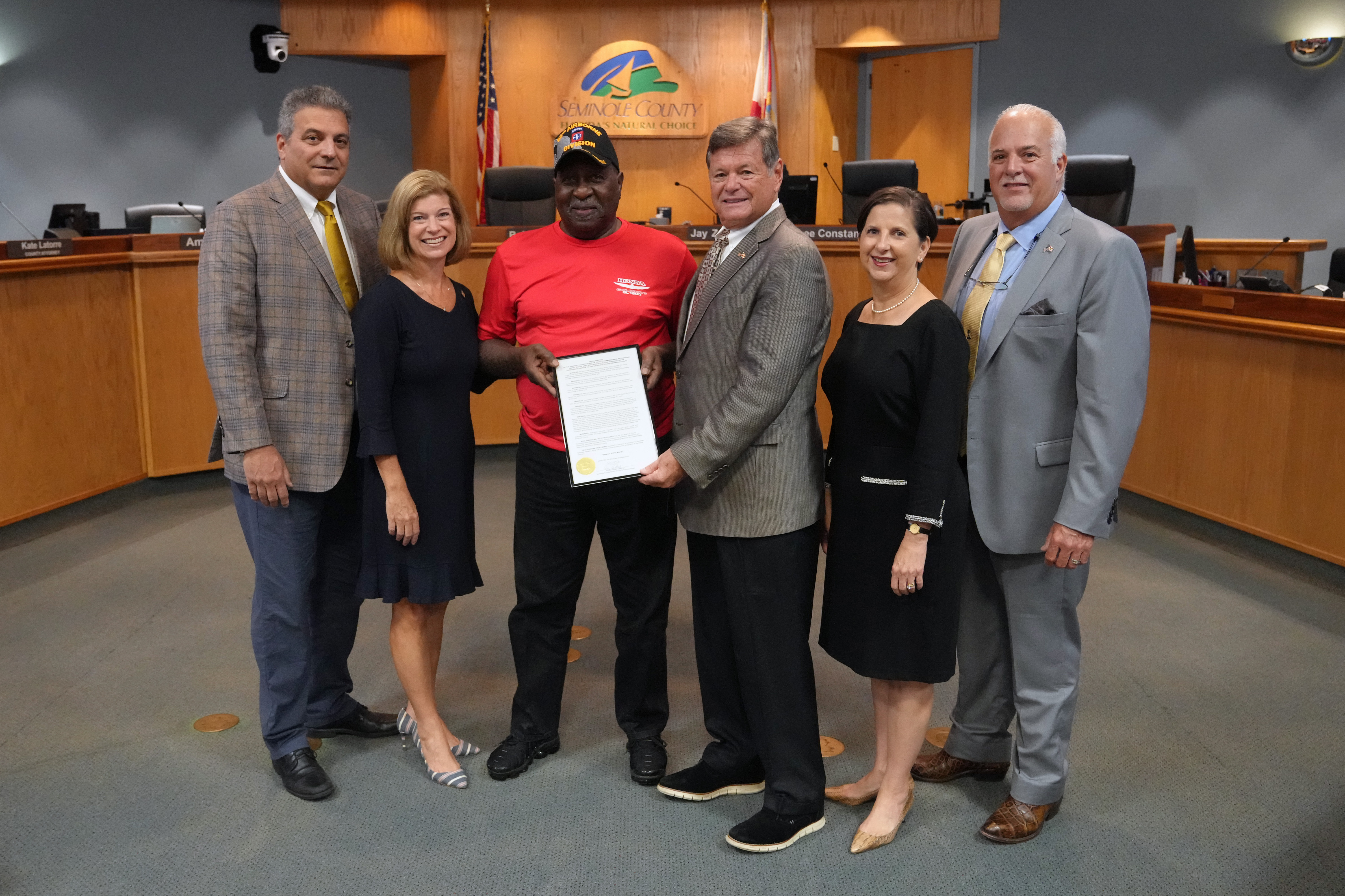 Proclamation - Proclaiming Specialist Sylvester Franklin, United States Army as Seminole County's August Veteran of the Month. (Specialist Sylvester Franklin, United States  Army