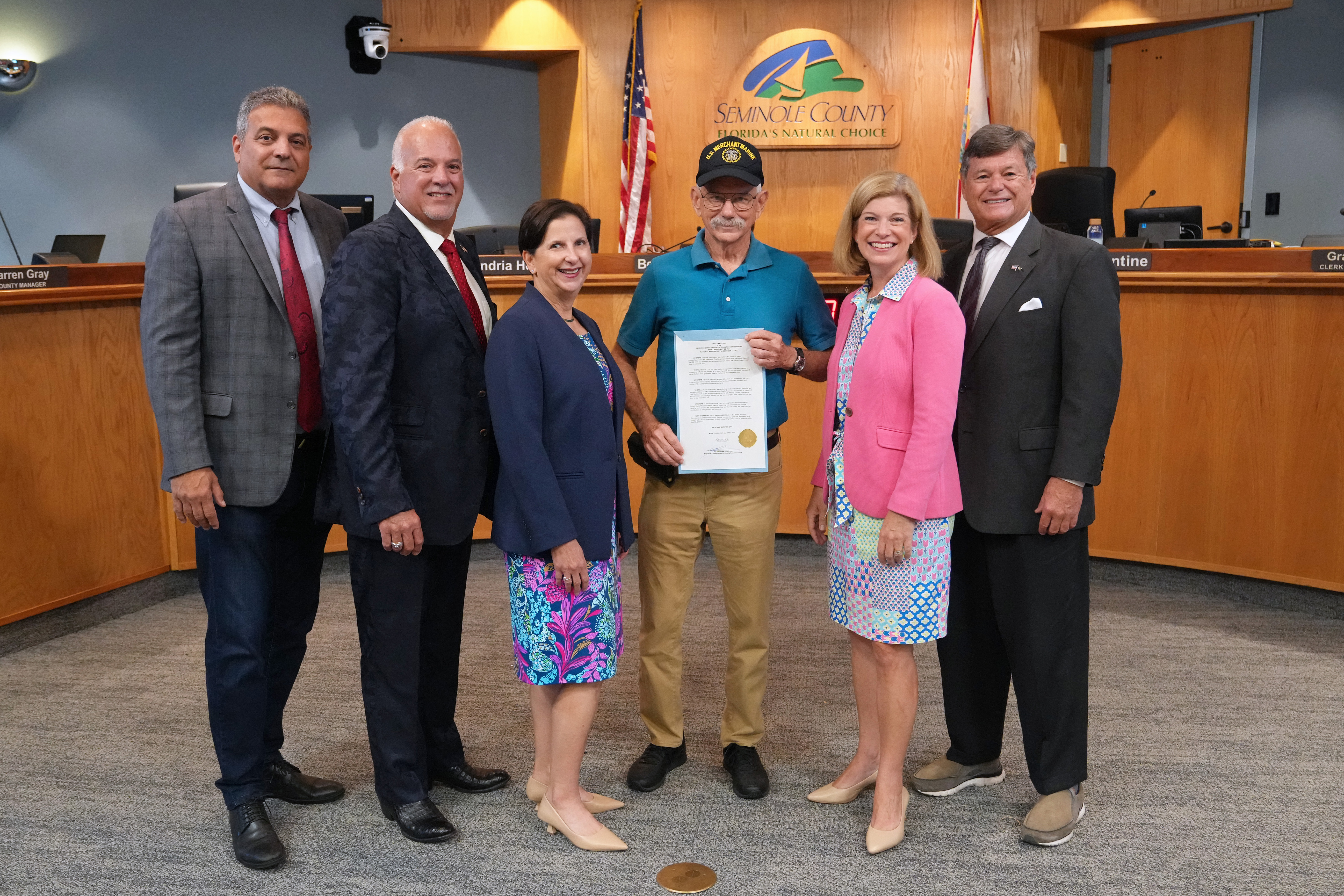 Proclamation —  May 22, 2024 as National Maritime Day in Seminole County Gallery Image