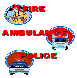 Fire Ambulance Police Image