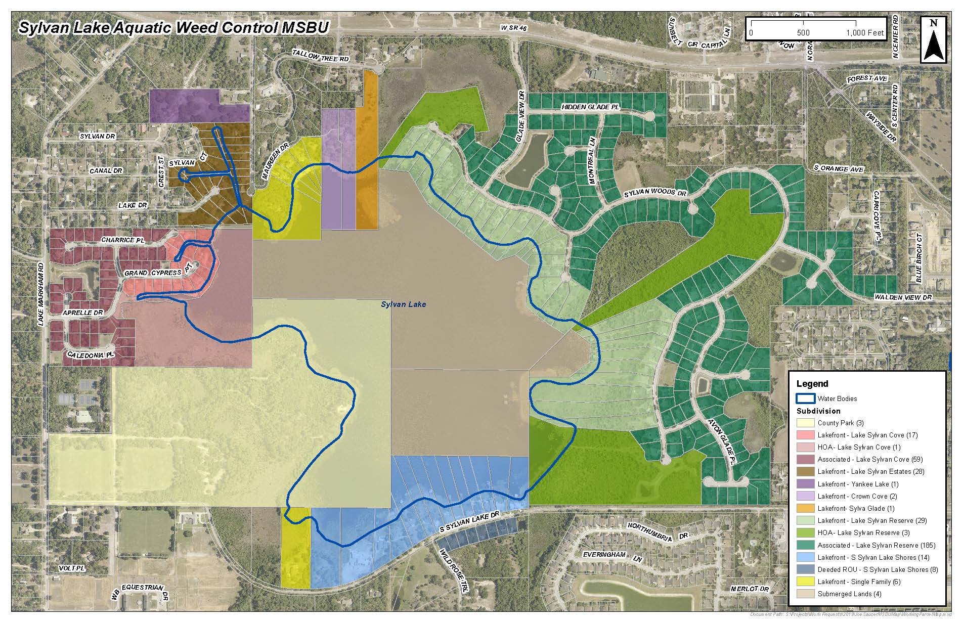 Lake Amory Assessed Parcels Map