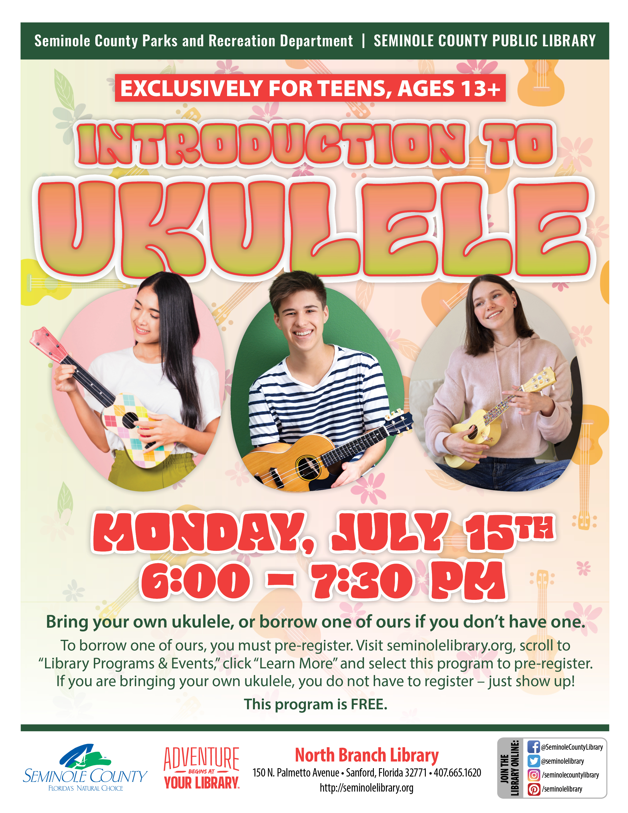 Introduction to Ukulele for Teens - North