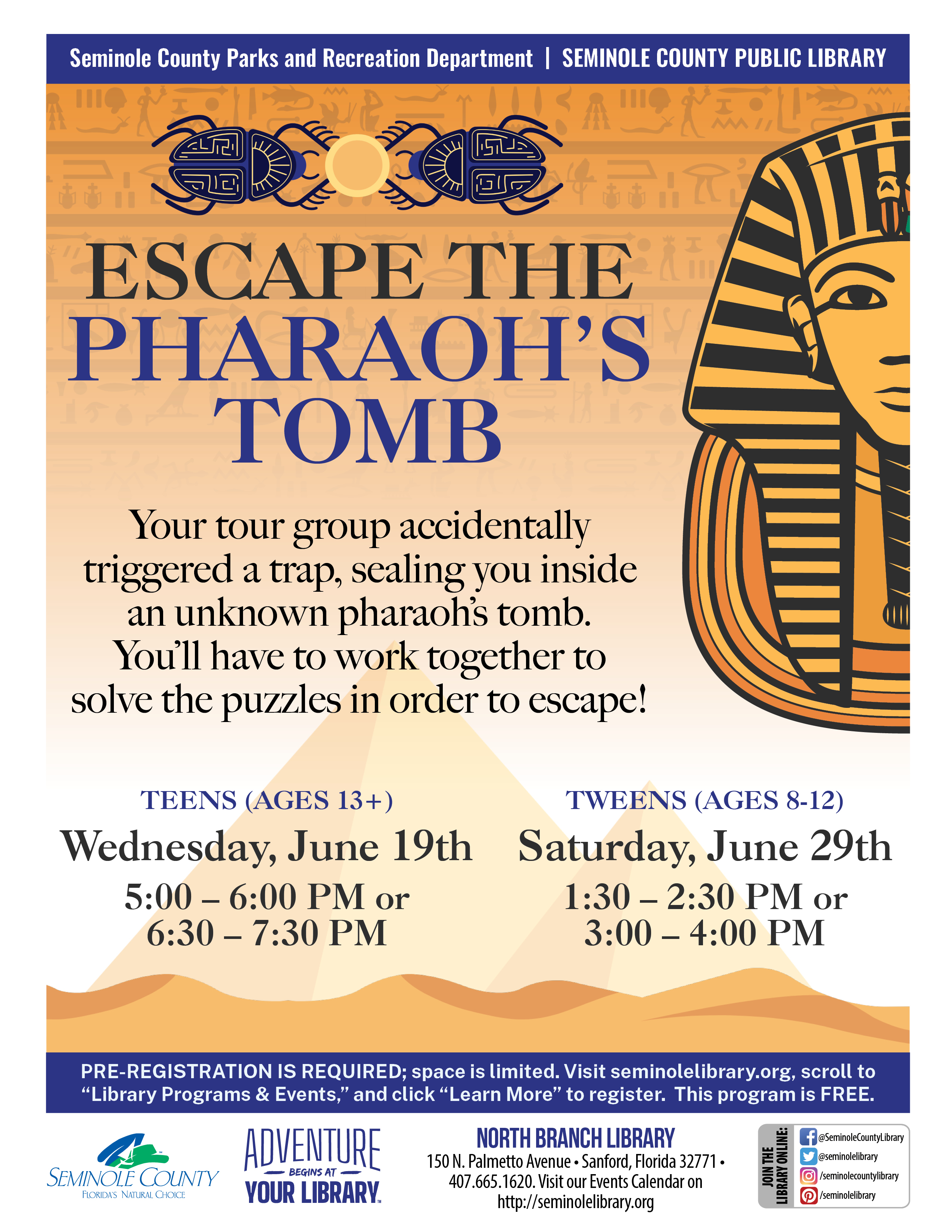 Escape the Pharaoh's Tomb - North