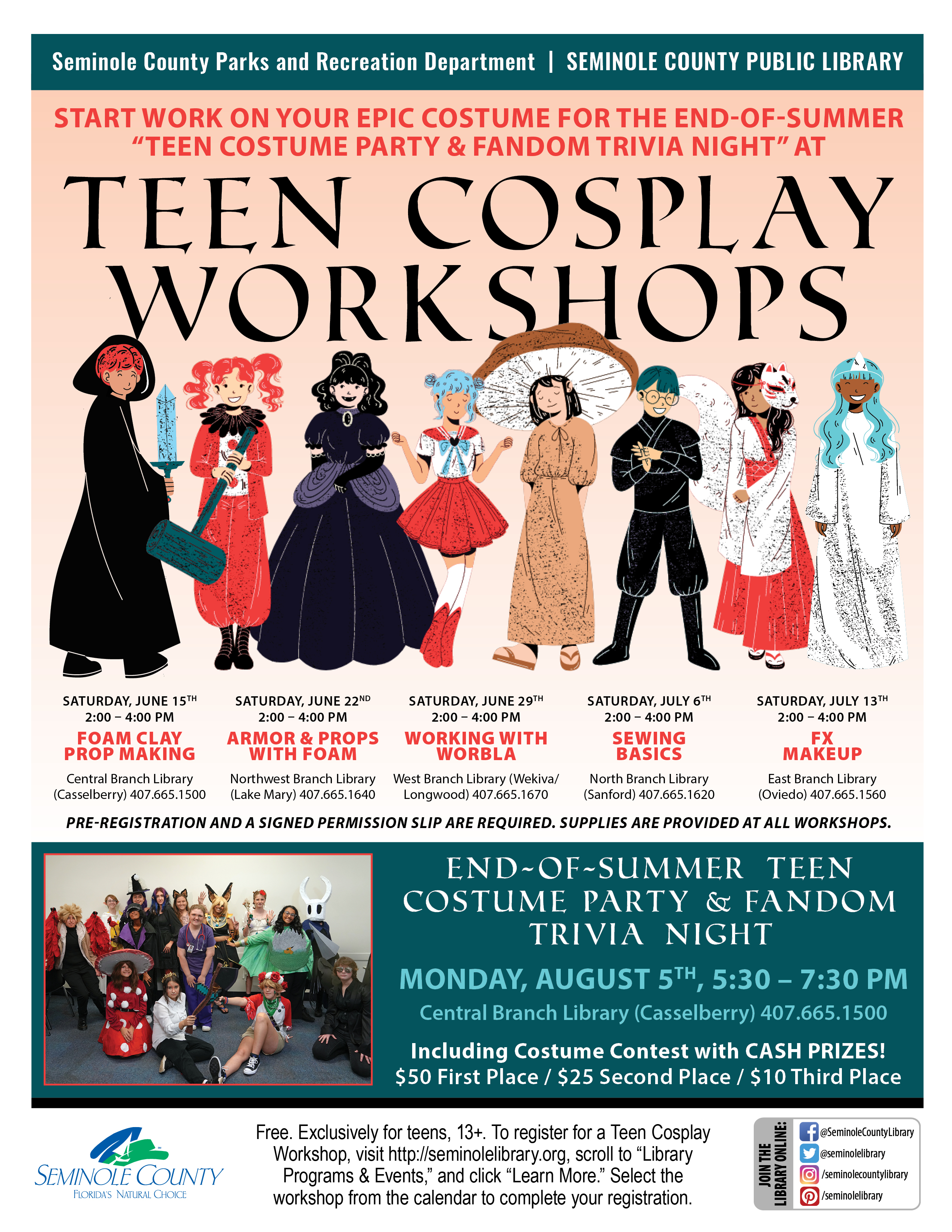 Cosplay Workshops for Teens