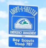 adopt a shelter sign