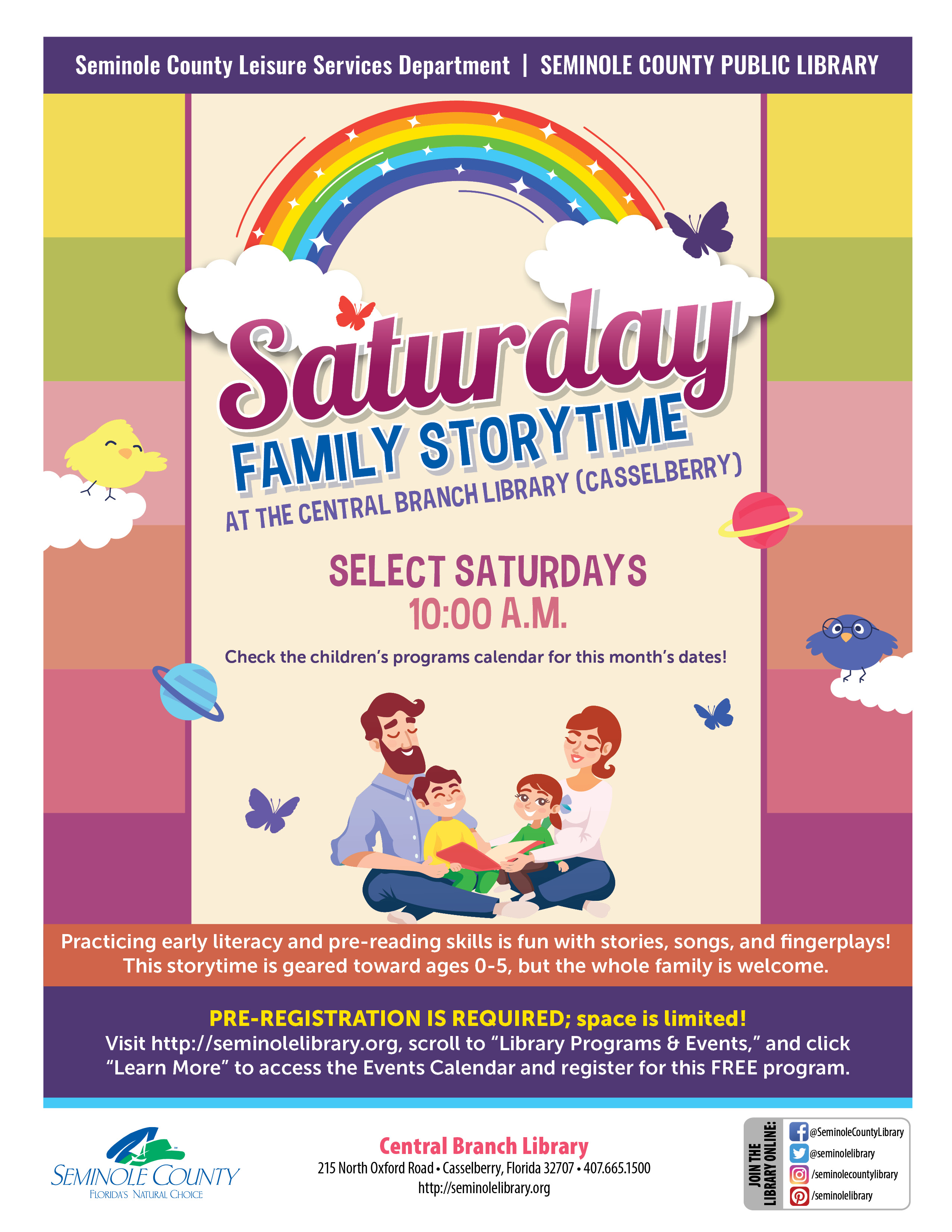 Central Branch - Saturday Family Storytime