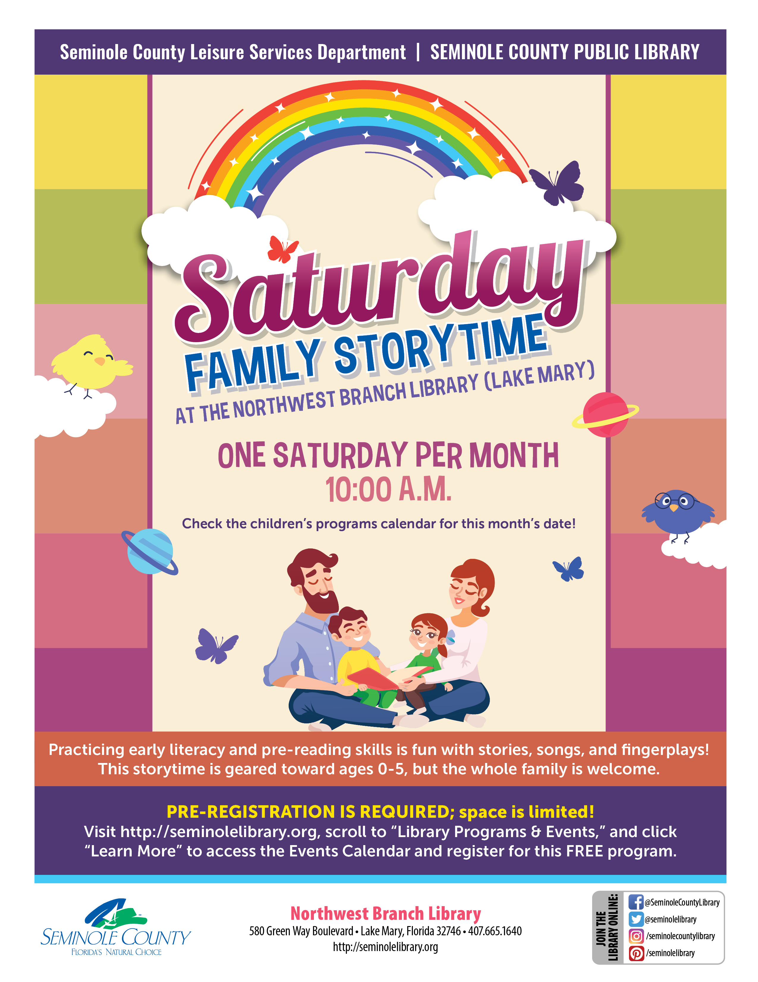 Northwest - Saturday Family Storytime