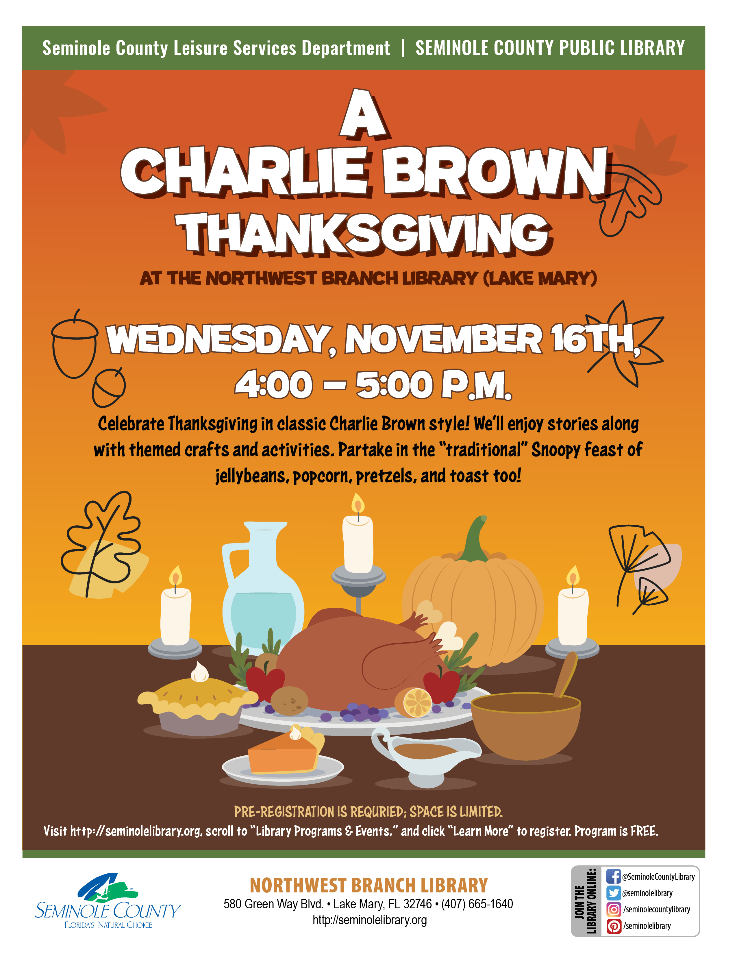 A Charlie Brown Thanksgiving - Northwest Branch Library
