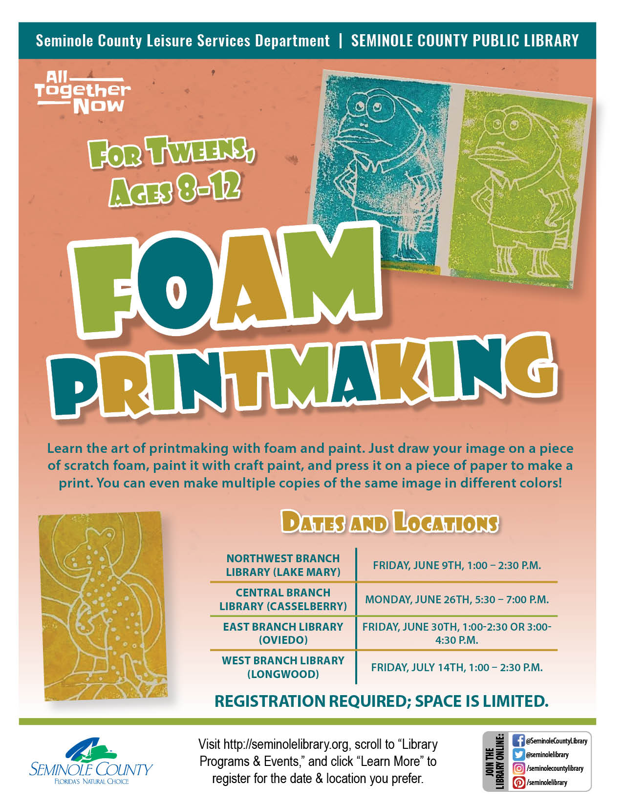 Foam Printmaking for Tweens