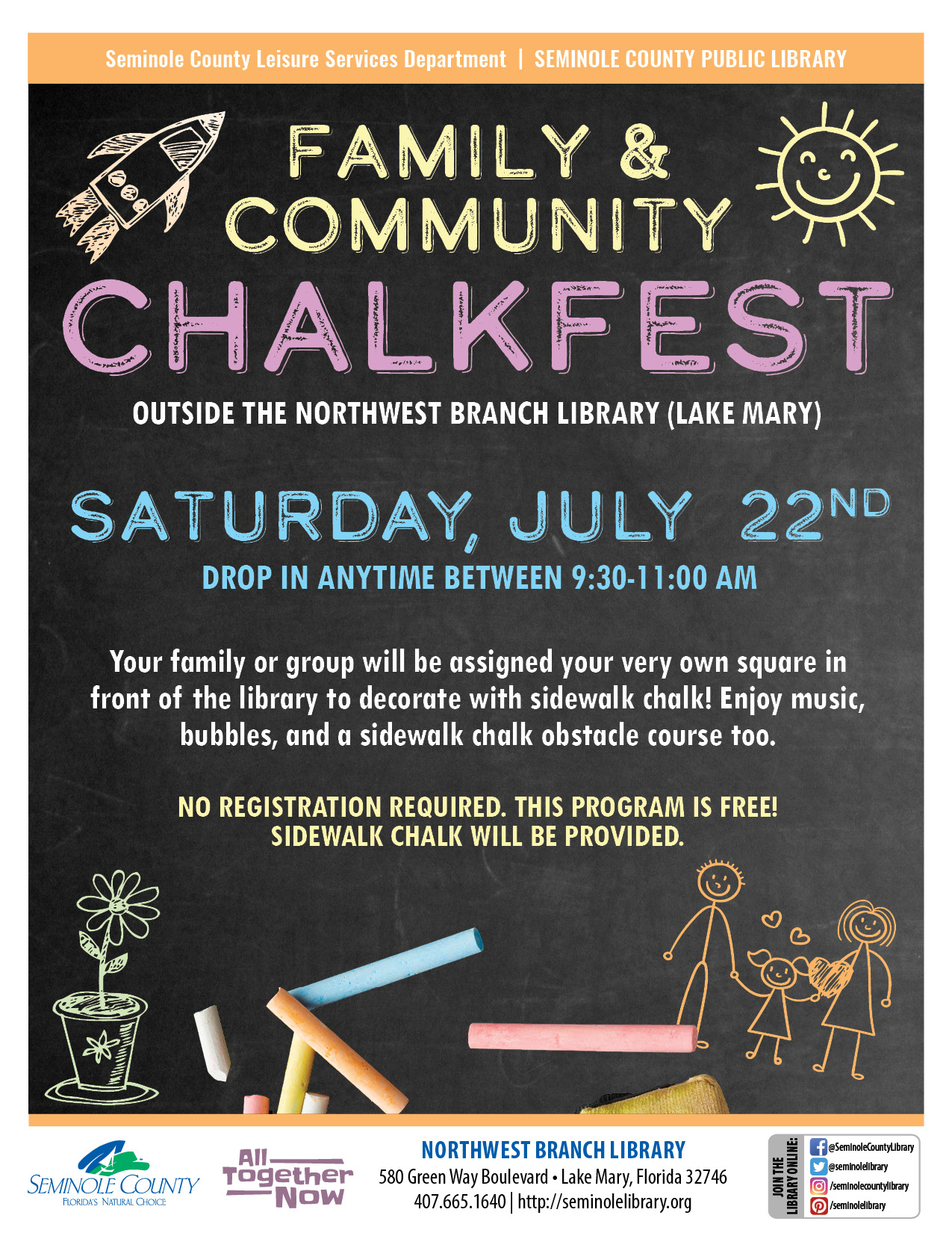 Family & Community ChalkFest - Northwest Branch Library