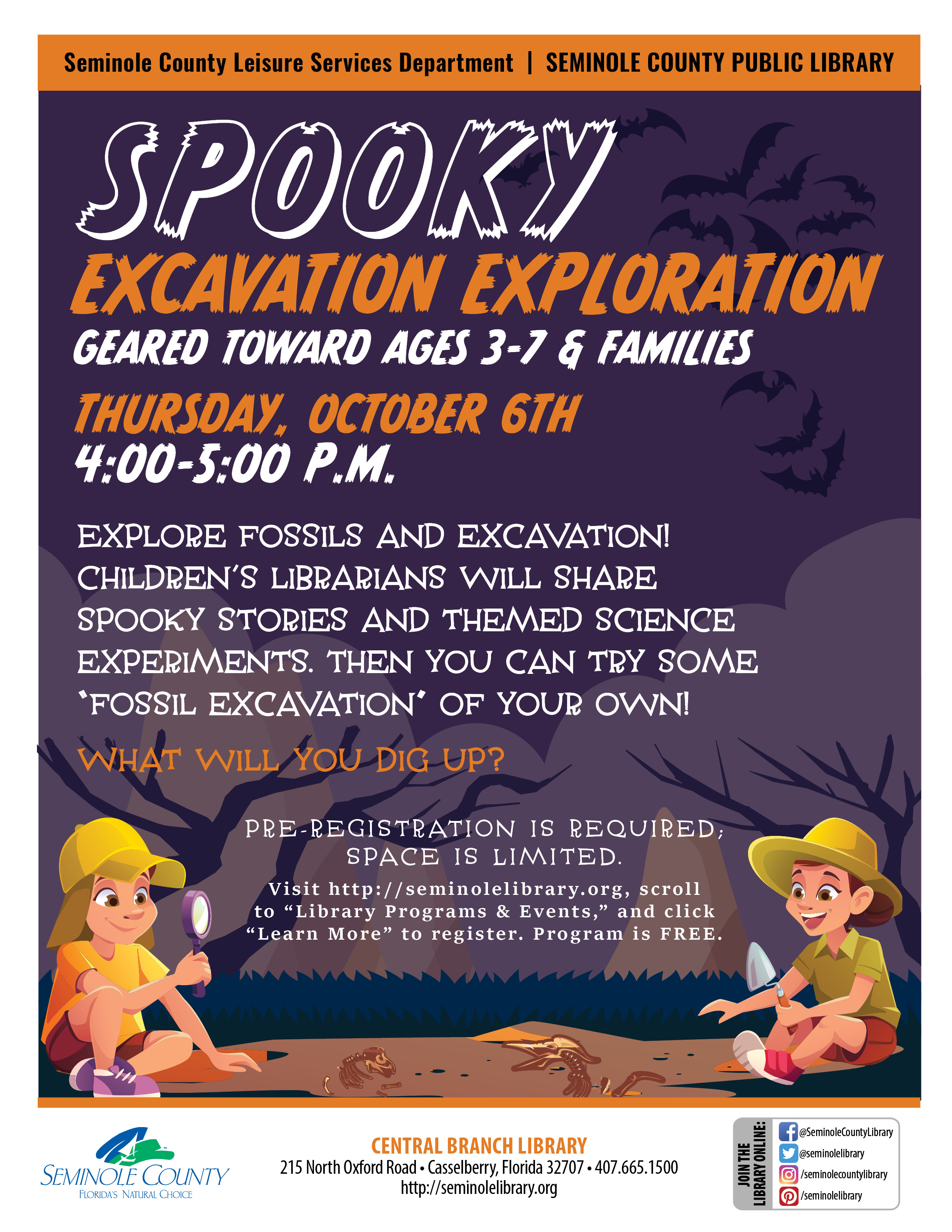 Spooky Excavation Exploration at the Central Branch Library