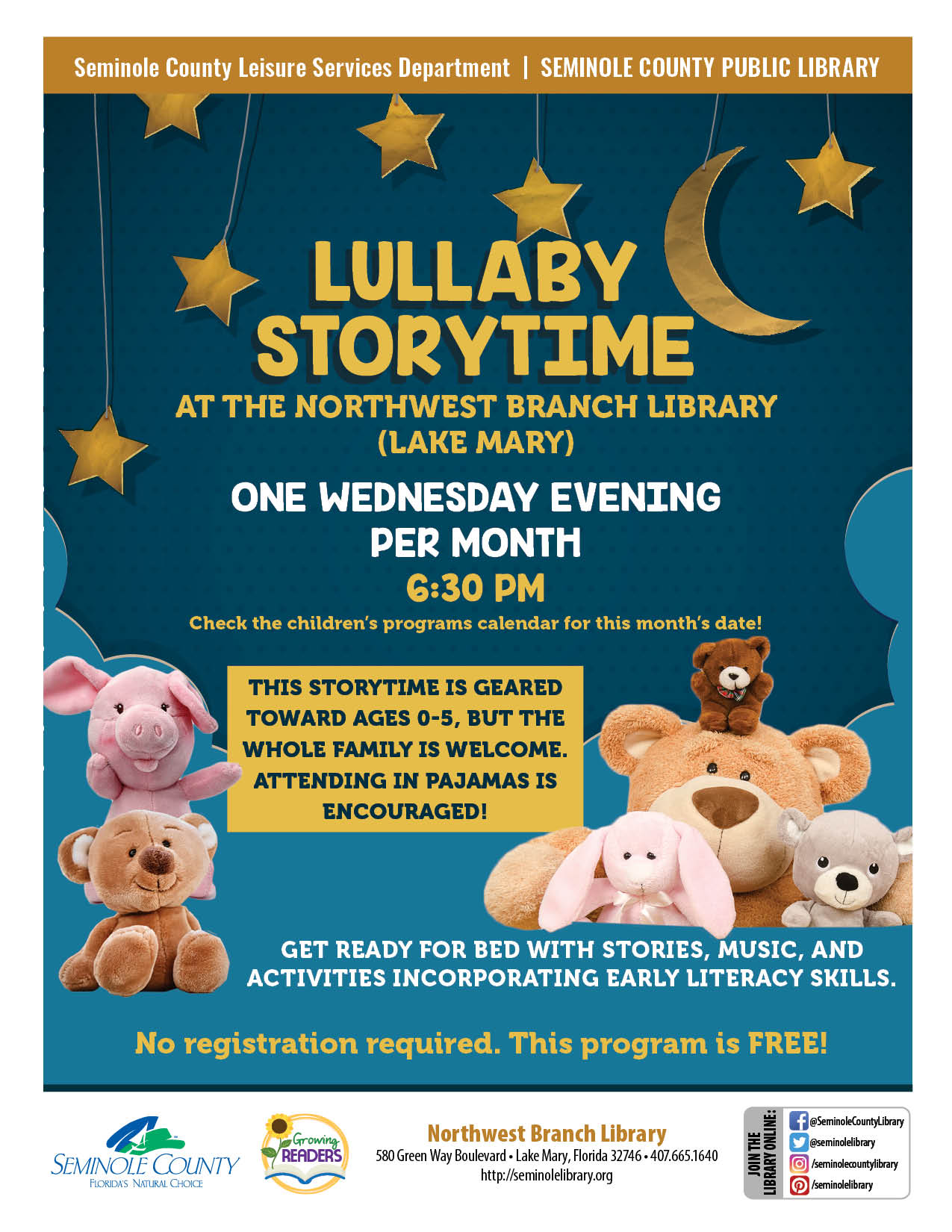 Lullaby Storytime at Northwest Branch Library