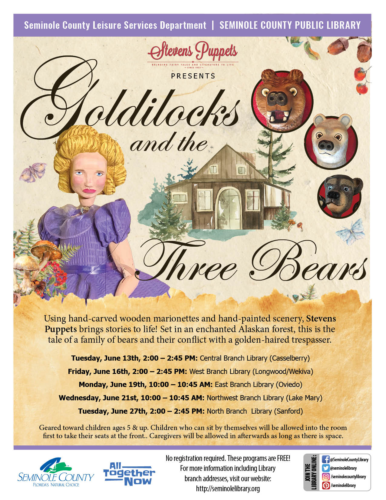 Stevens Puppets - Goldilocks and the Three Bears
