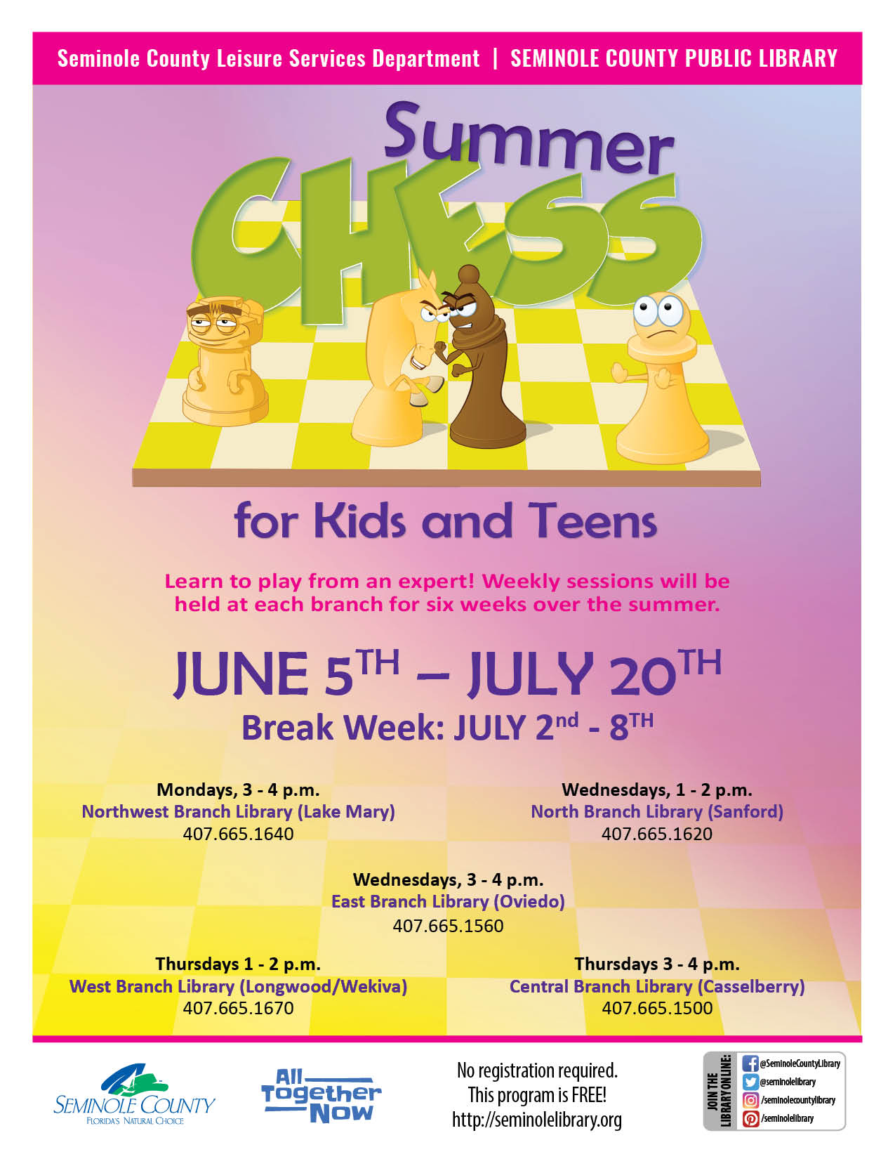 Summer Chess for Kids and Teens