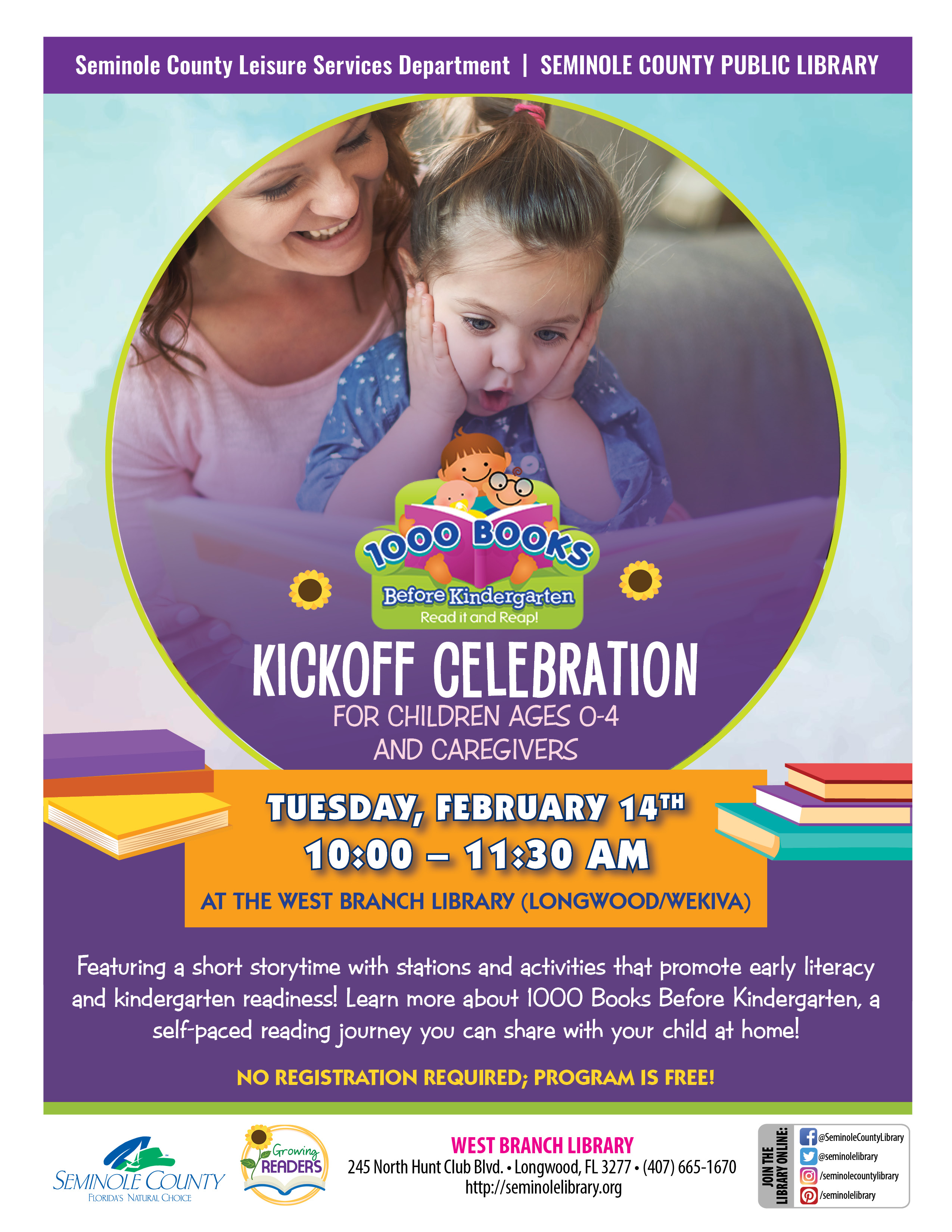 1000 Books Before Kindergarten - Kickoff Celebration - West Branch