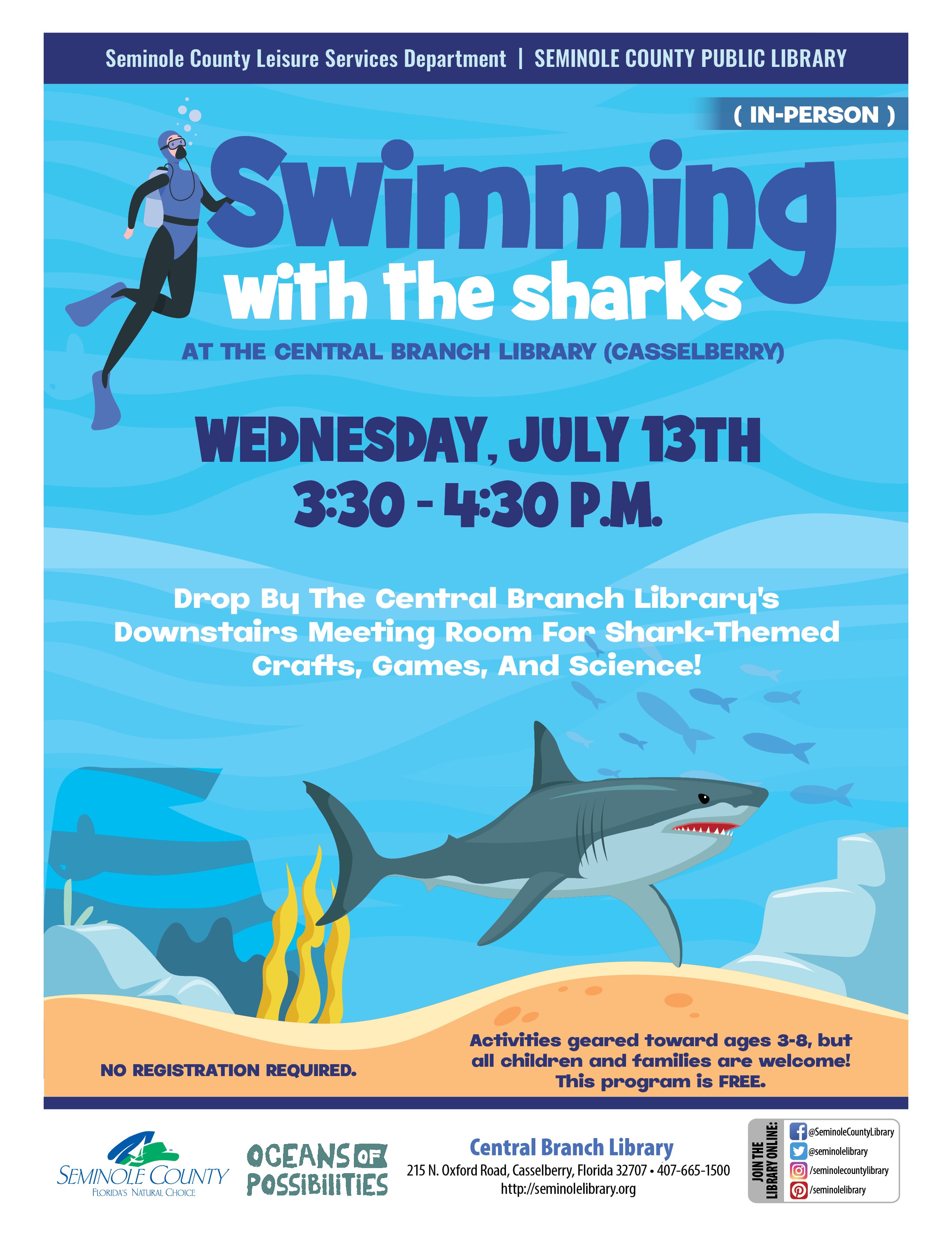 Swimming with the Sharks - Central Branch Library