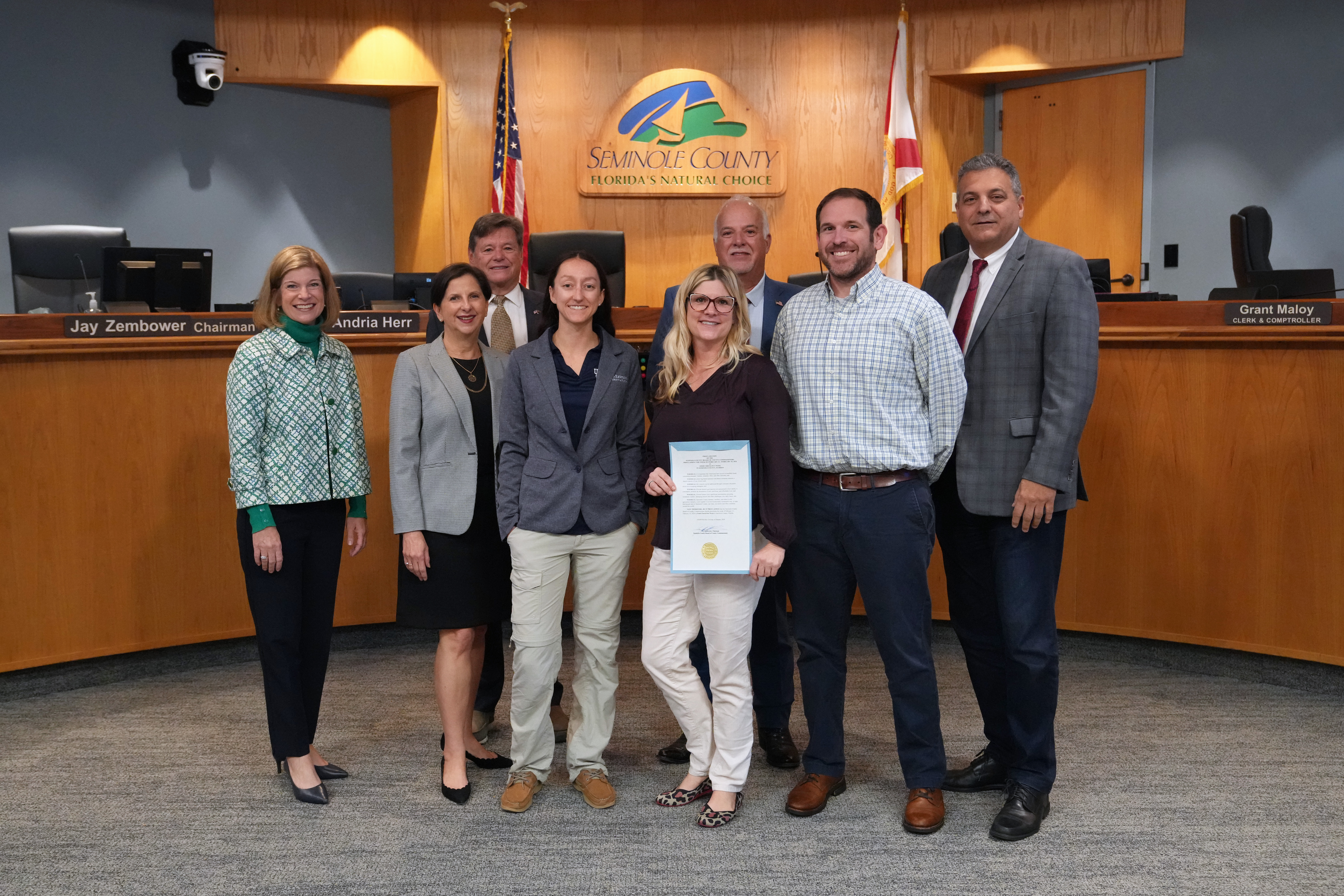 Proclamation - Proclaiming February 12 - February 16, 2024 Food Check-Out Week (Erin Vermillion, Seminole County Farm Bureau President)