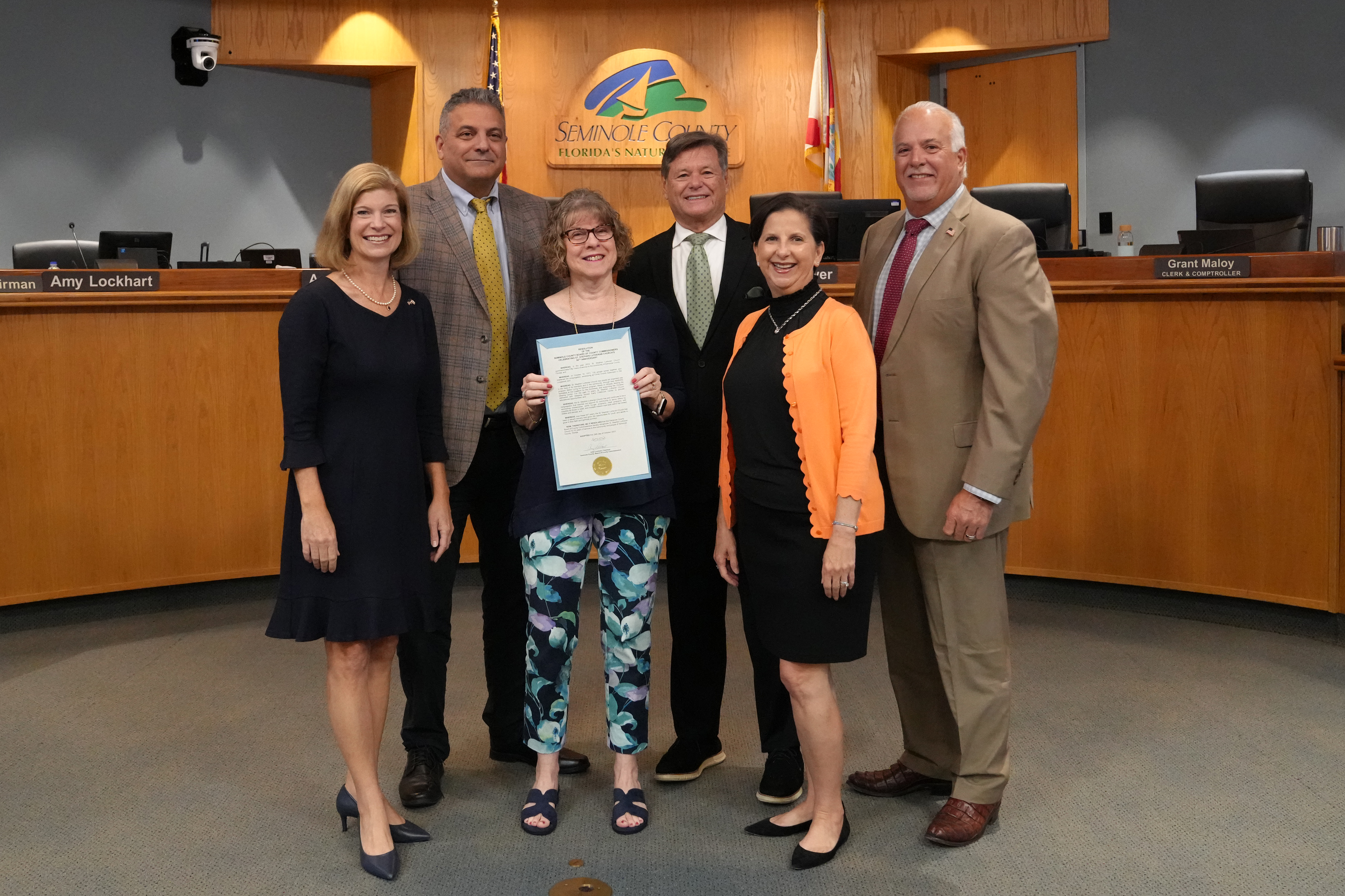Resolution — Recognizing the 50th Anniversary of St Stephen Lutheran Church (Pam Stewart, St Stephen Lutheran Church)