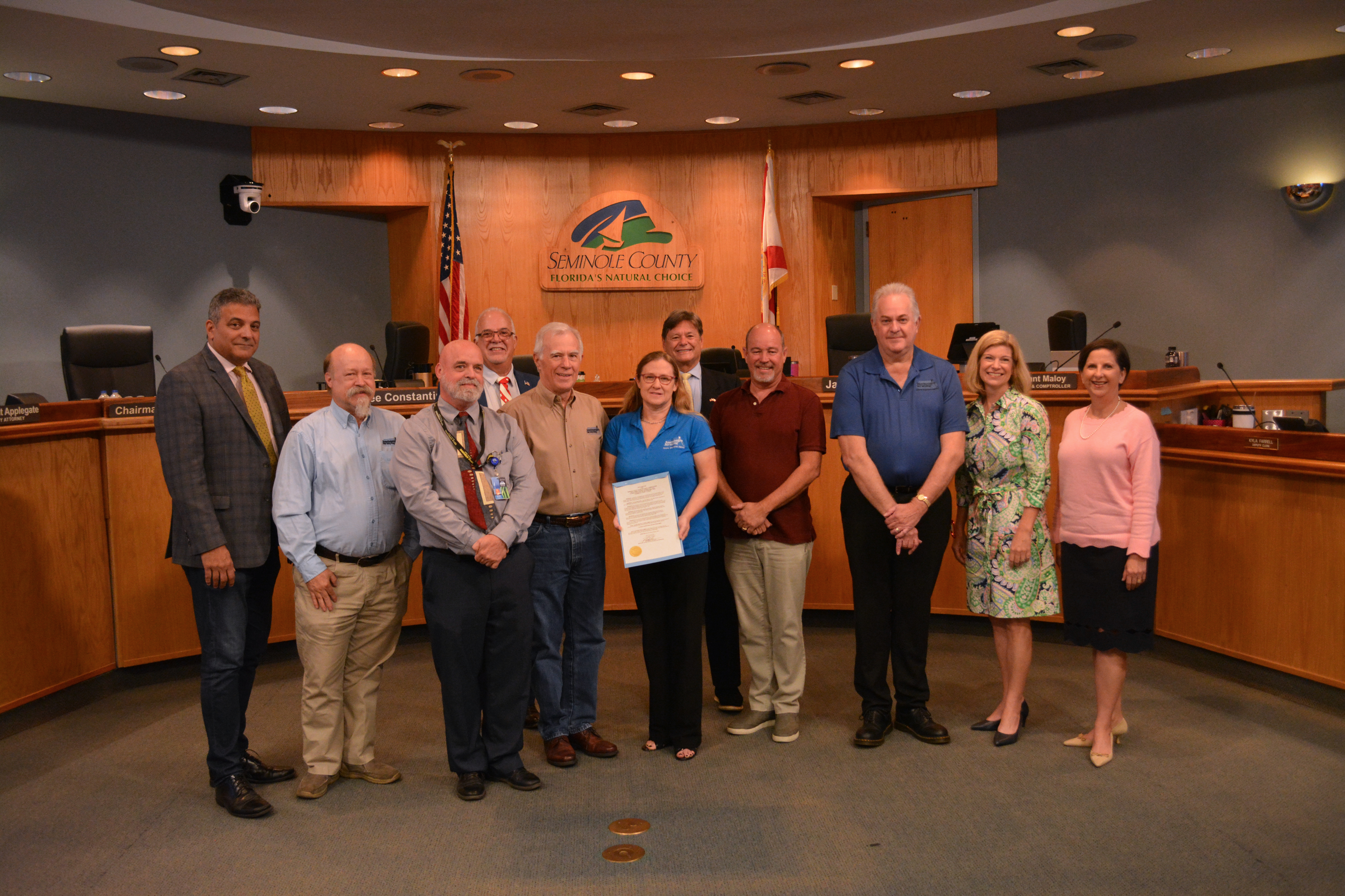 Proclamation — Proclaiming the week of March 20-26th as Florida Surveyors and Mappers Week in Seminole County. (Heather Marie Krick, Corporate Marketing Department Southeastern Surveying and Mapping Corp.) 