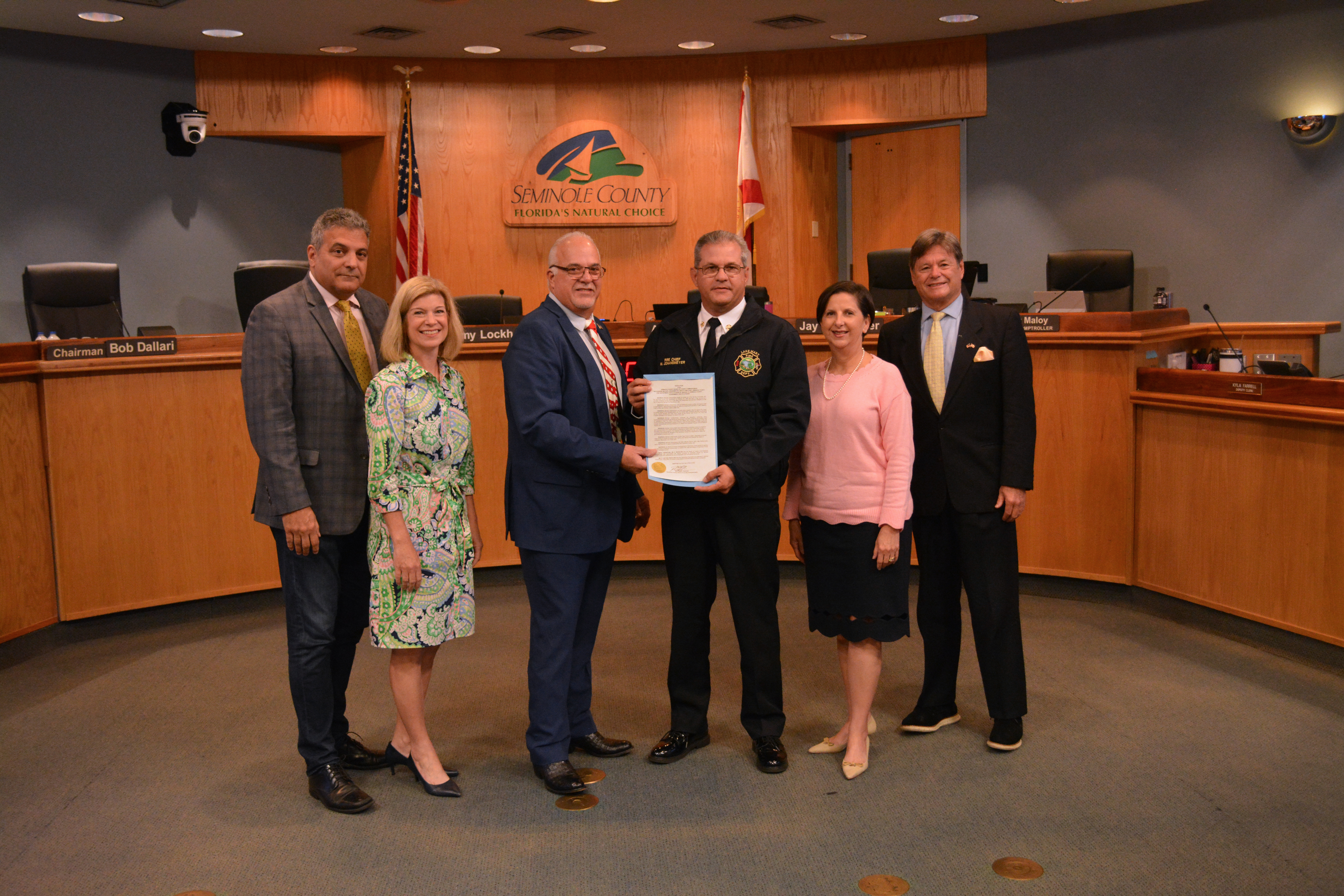 Resolution — Recognizing Michael Johansmeyer upon his retirement for 27.5 years of service to Seminole County Government and its citizens.  (Michael Johansmeyer, Deputy Chief of Administration, Seminole County Fire Department)