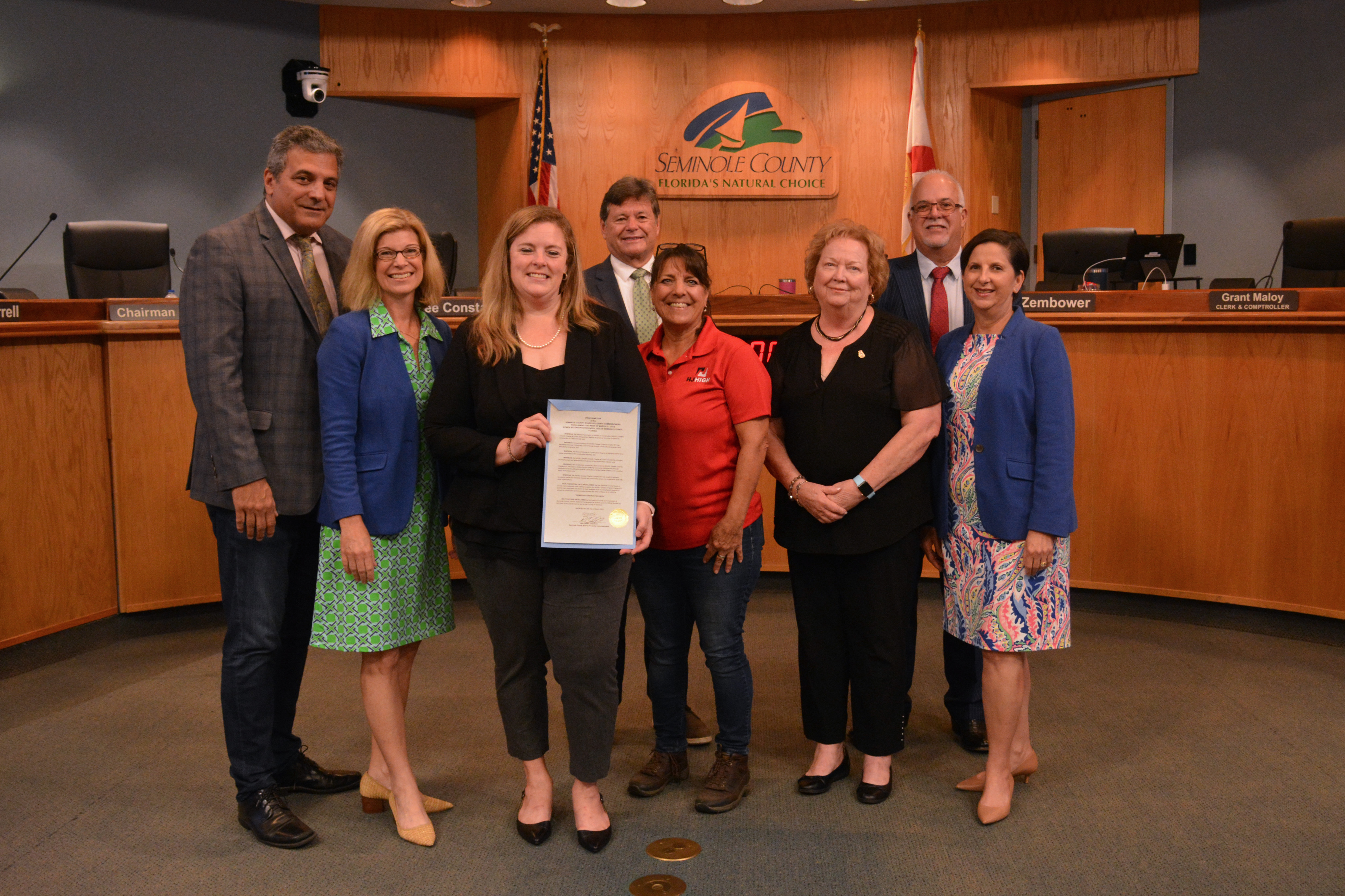 Proclaiming the Week of March 6 – 12 as Women In Construction Week in Seminole County (Kelly Phelan, President-Elect, Central Florida Chapter of National Association of Women in Construction)