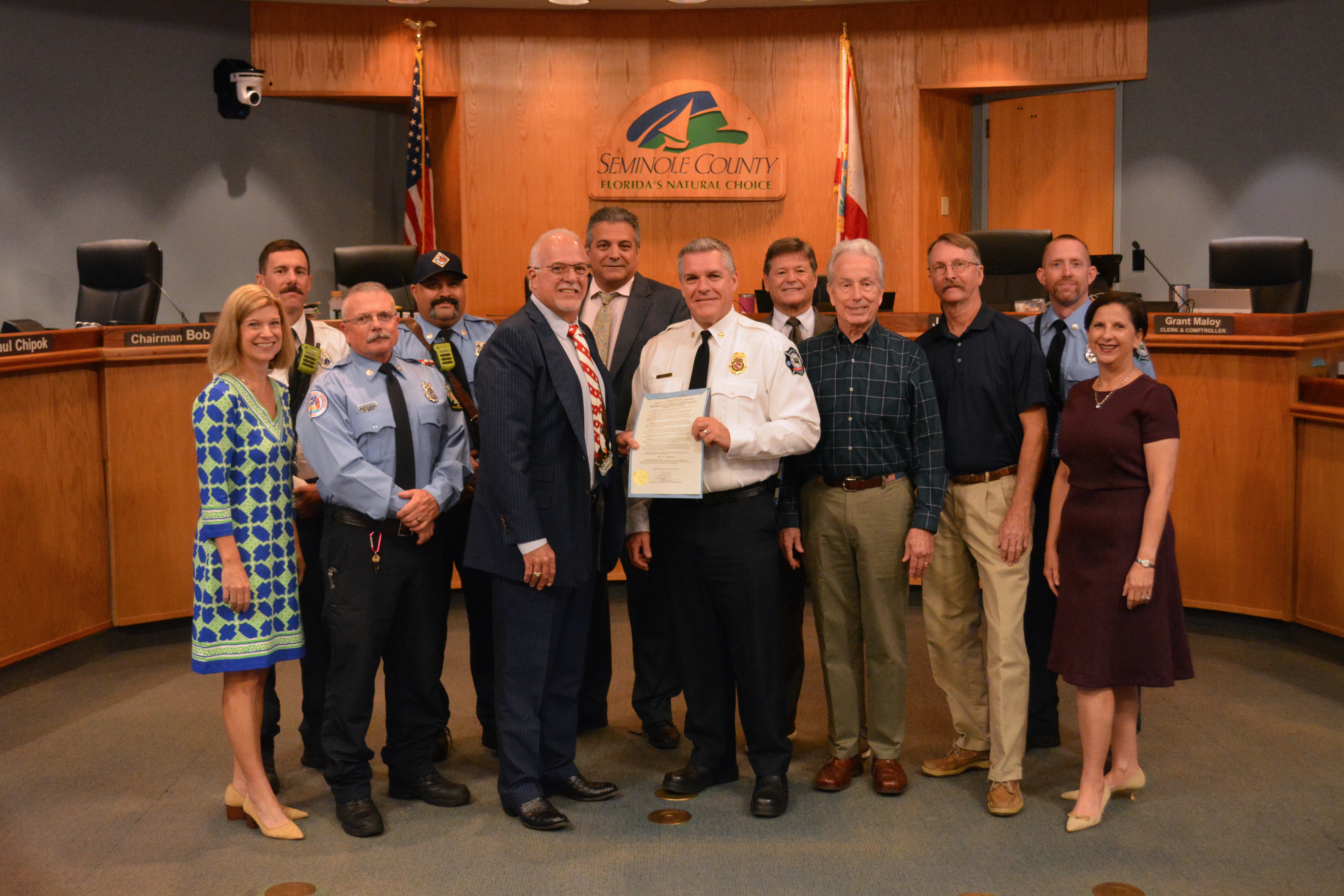 Resolution recognizing the 30th anniversary of Seminole County Fire Department's Special Hazards and Operations Team (SHOT) and Matt Kinley, Fire Chief.