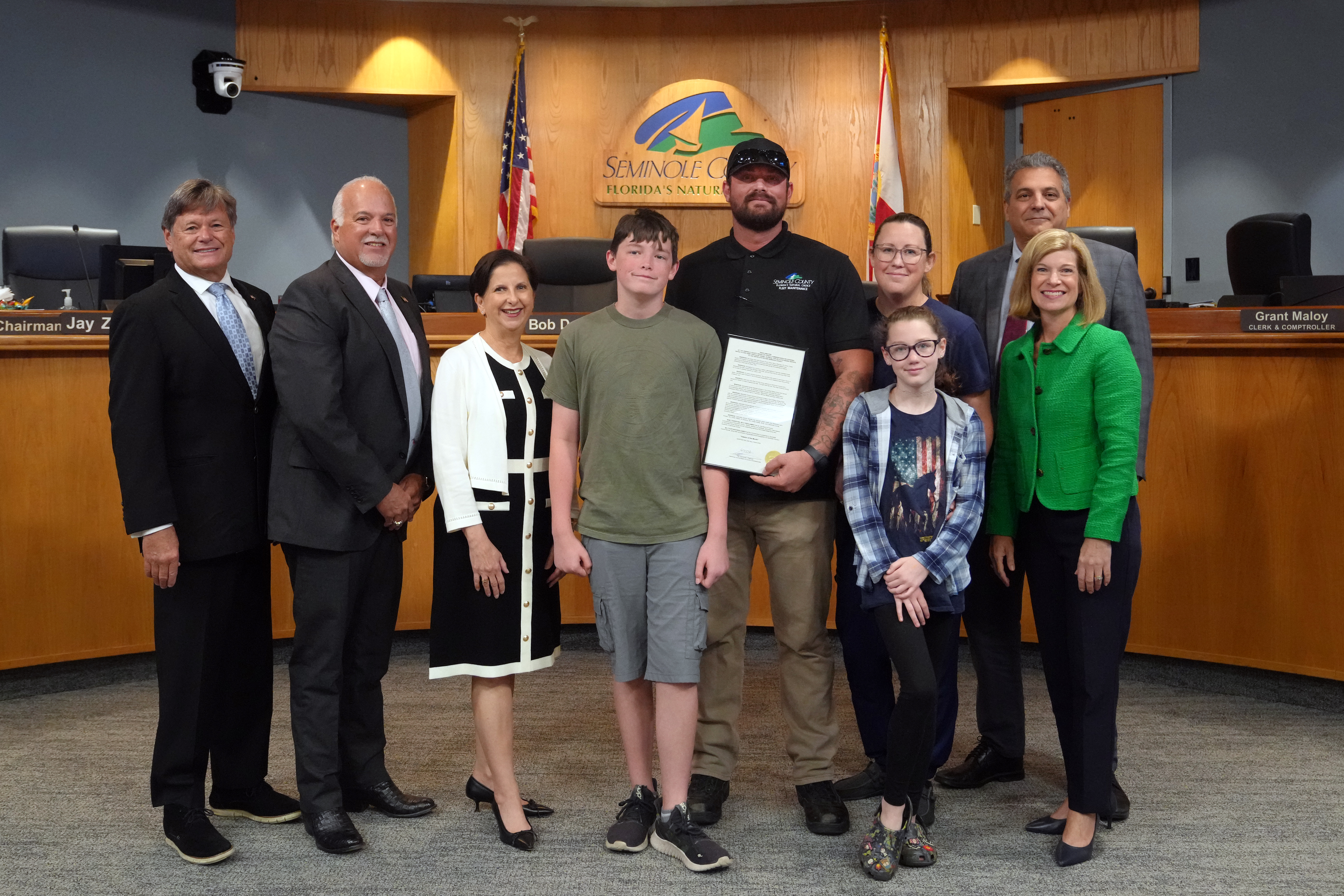 Proclaiming Specialist Daniel Alendal, United  States Army as Seminole County's April Veteran of the Month. (Specialist Daniel Alendal, United States Army)