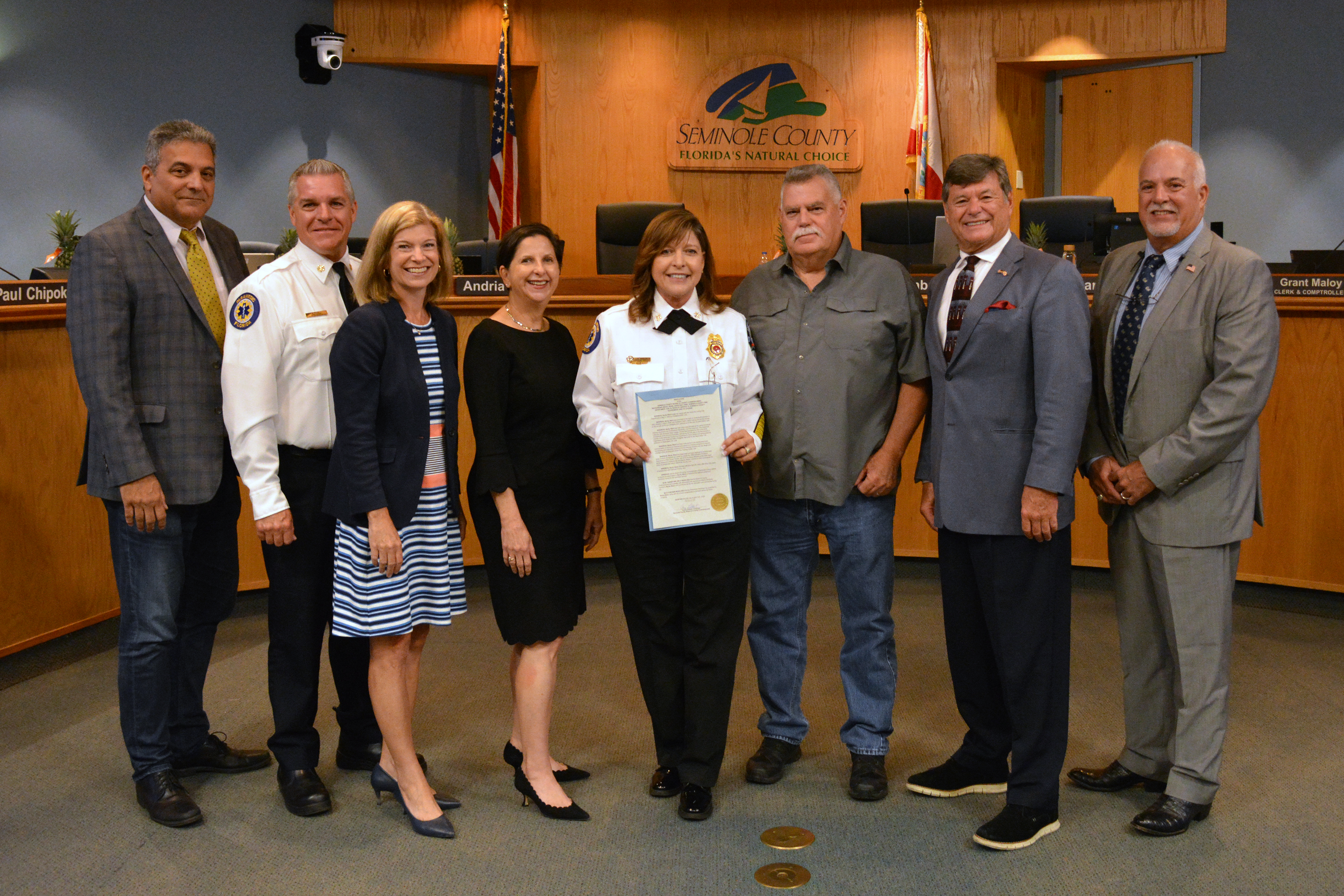 Recognizing Becky Ward, Assistant Chief, Seminole County Fire Department upon her retirement for 30 years of service to Seminole County Government and its citizens. 
