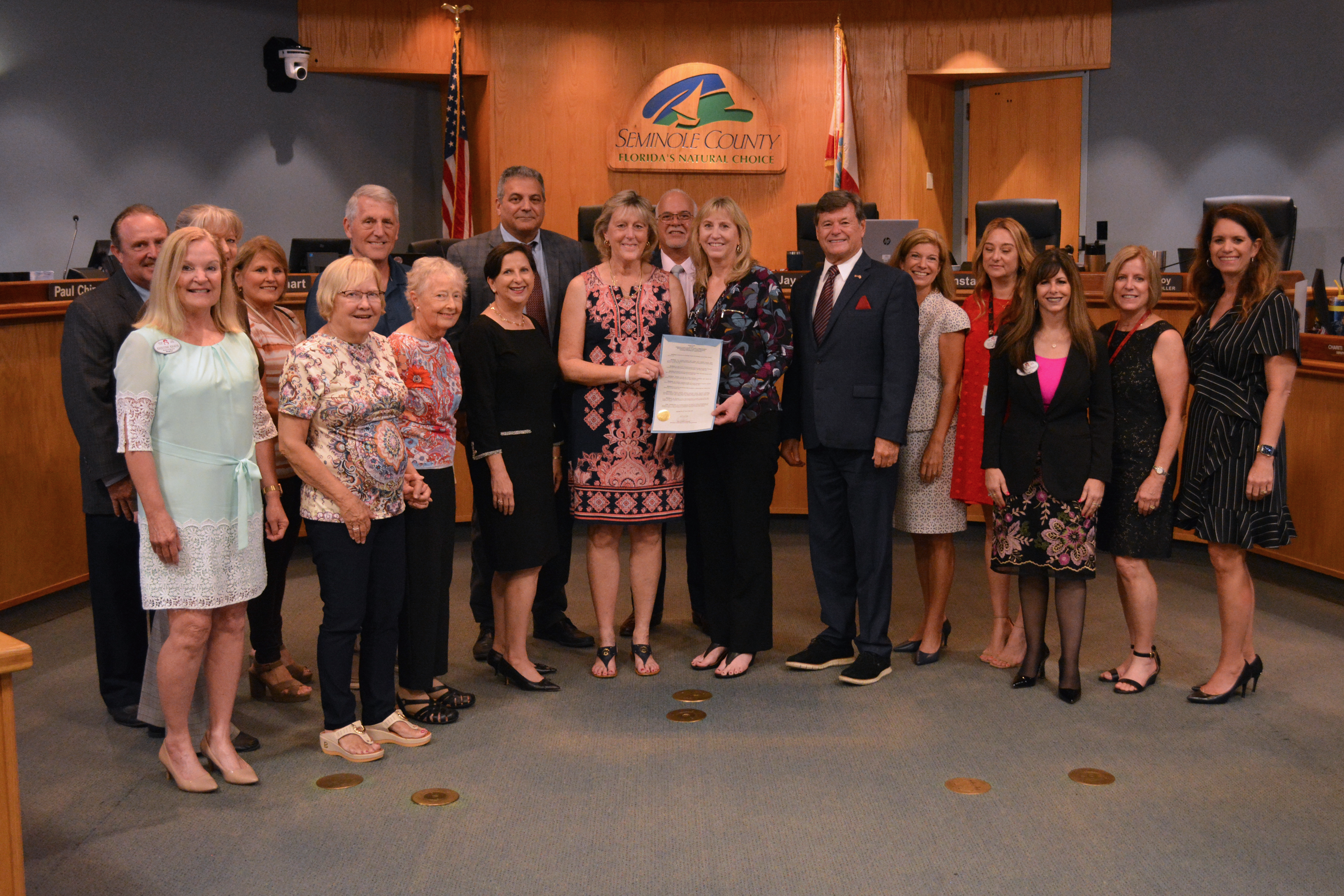 Recognizing Seminole County Public School Dividends Program 50th Anniversary (Debra Smith and Leslie Kleeb)