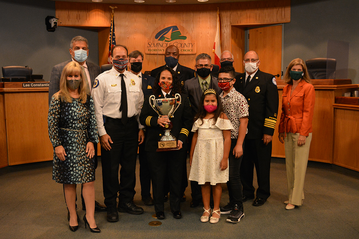 Fire Marshal of the Year for 2020 Award Presentation Christina Diaz