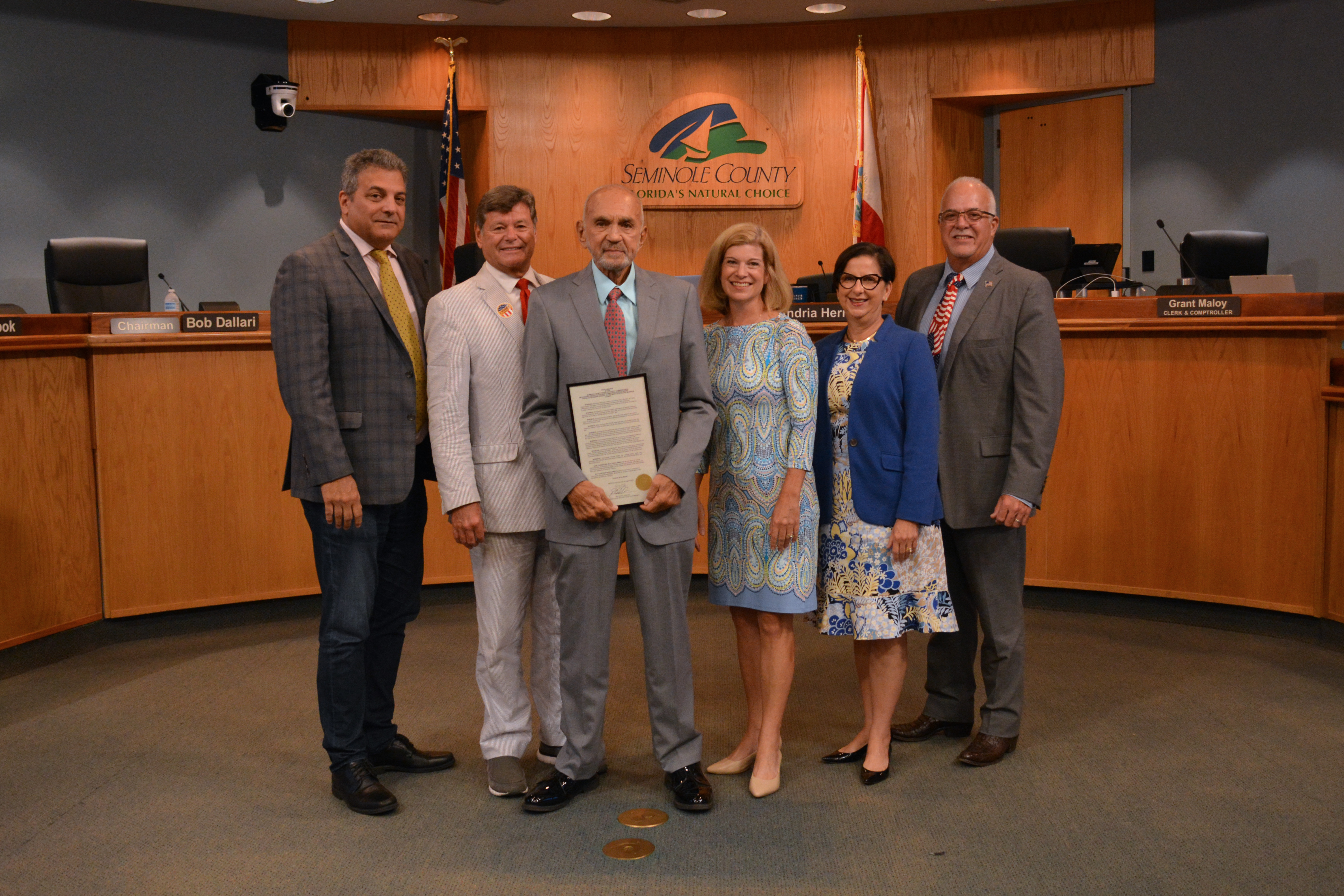 Proclamation — Recognizing Ronald Marini, United States Navy, as Seminole County’s Veteran of the Month.