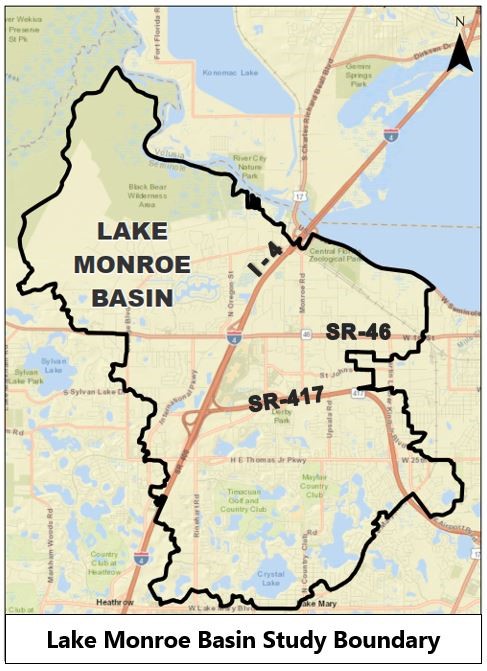 lake monroe map