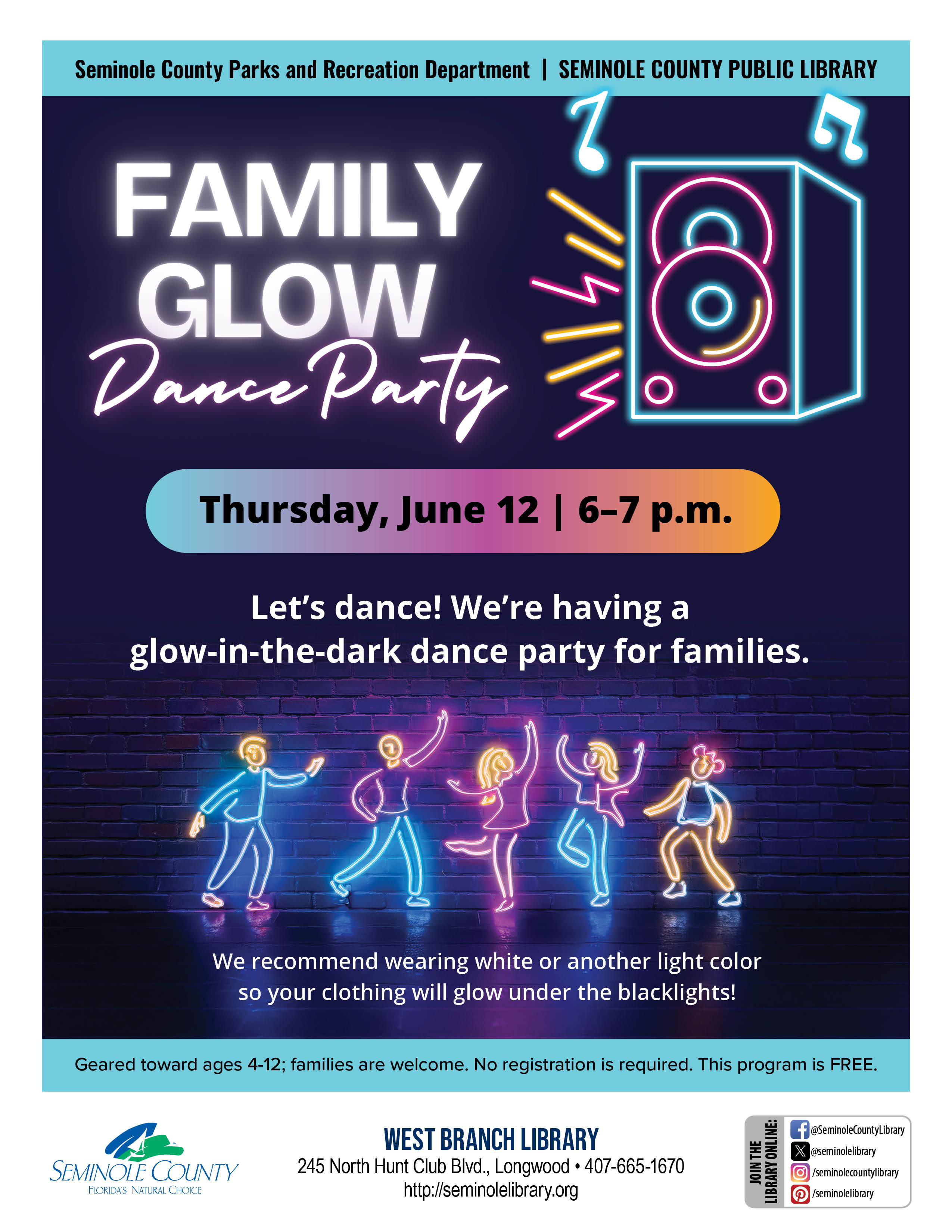 Family Glow Dance Party