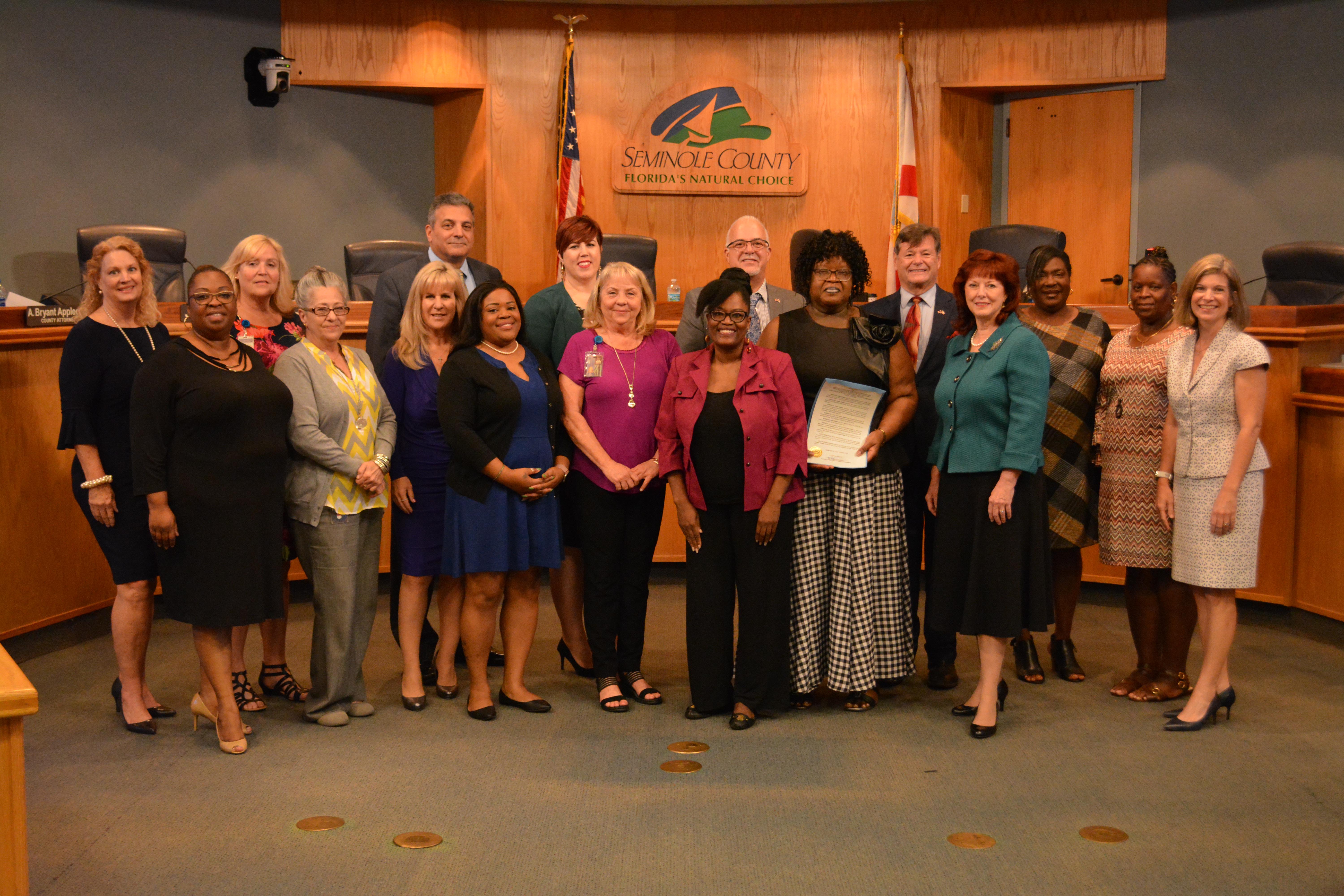 Annie Knight Retirement Resolution with Community Services Department Gallery Image