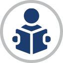 Library-Icon-Template-with-Gray-Circle-and-White-Background